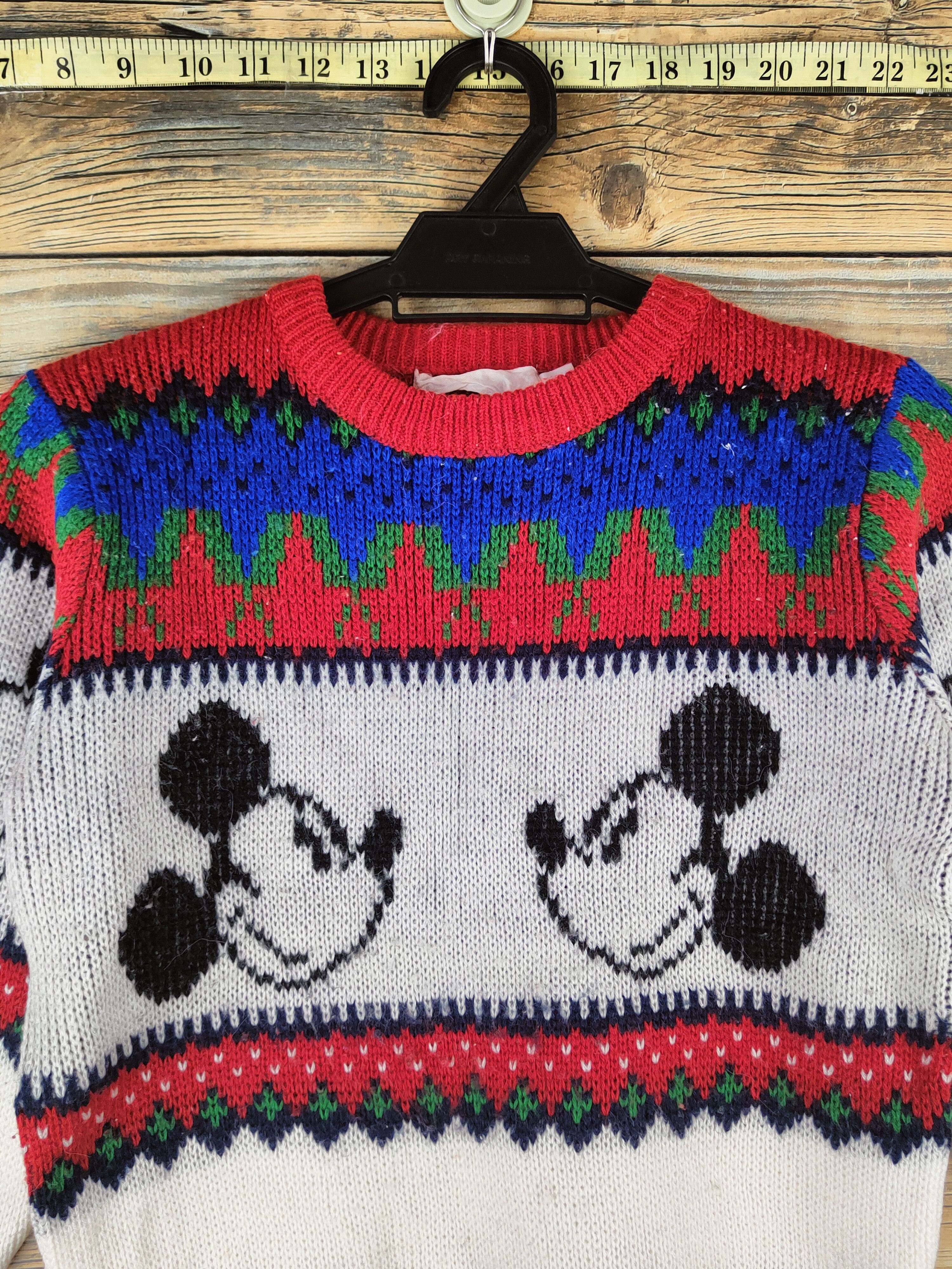 Japanese Brand DL Mickey mouse vintage stripe Knitwear Sweatshirts #46-555 Size US XS / EU 42 / 0 - 2 Thumbnail