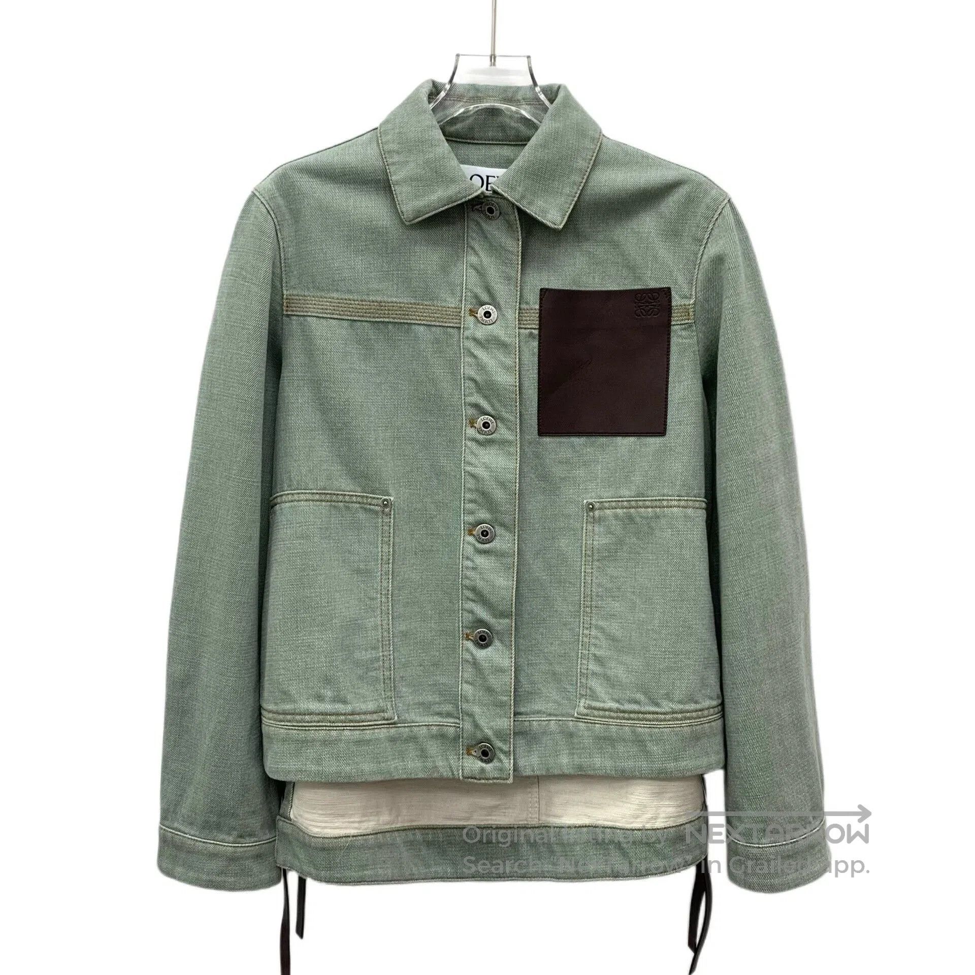 Loewe Loewe Green Vintage Denim Jacket. Size XXS / US 00 / IT 34 - 1 Thumbnail