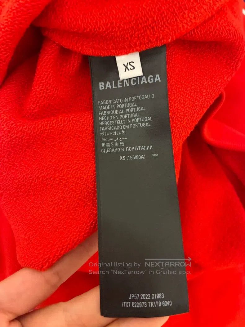 Balenciaga Balenciaga Classic Coke red sweatshirt Size US XS / EU 42 / 0 - 6 Thumbnail