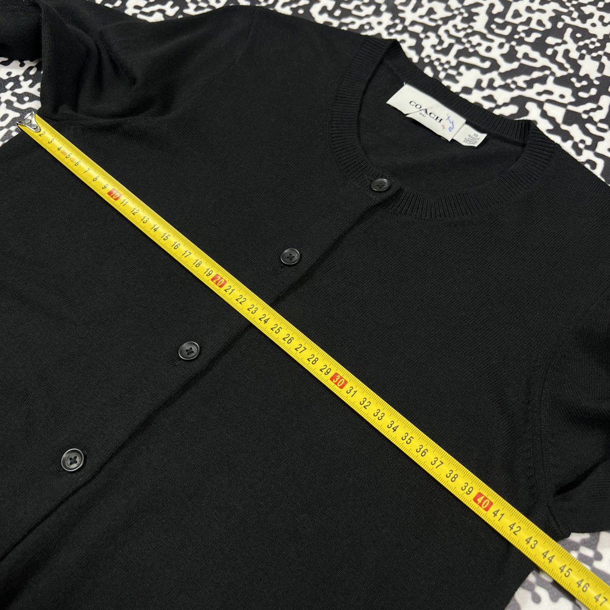 Coach COACH Black Basic Casual Cardigan Sweater Luxury Y2K Style Size XS / US 0-2 / IT 36-38 - 18 Thumbnail