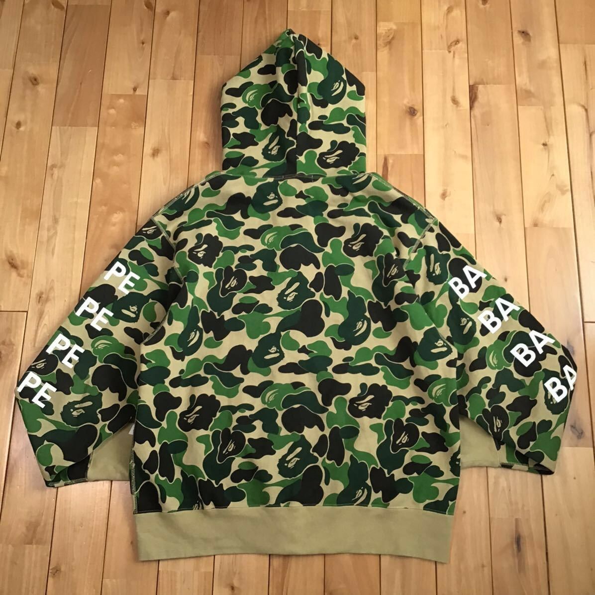 Bape BAPE LOGO ABC CAMO FULL ZIP HOODIE green a bathing ape Size US L / EU 52-54 / 3 - 4 Thumbnail