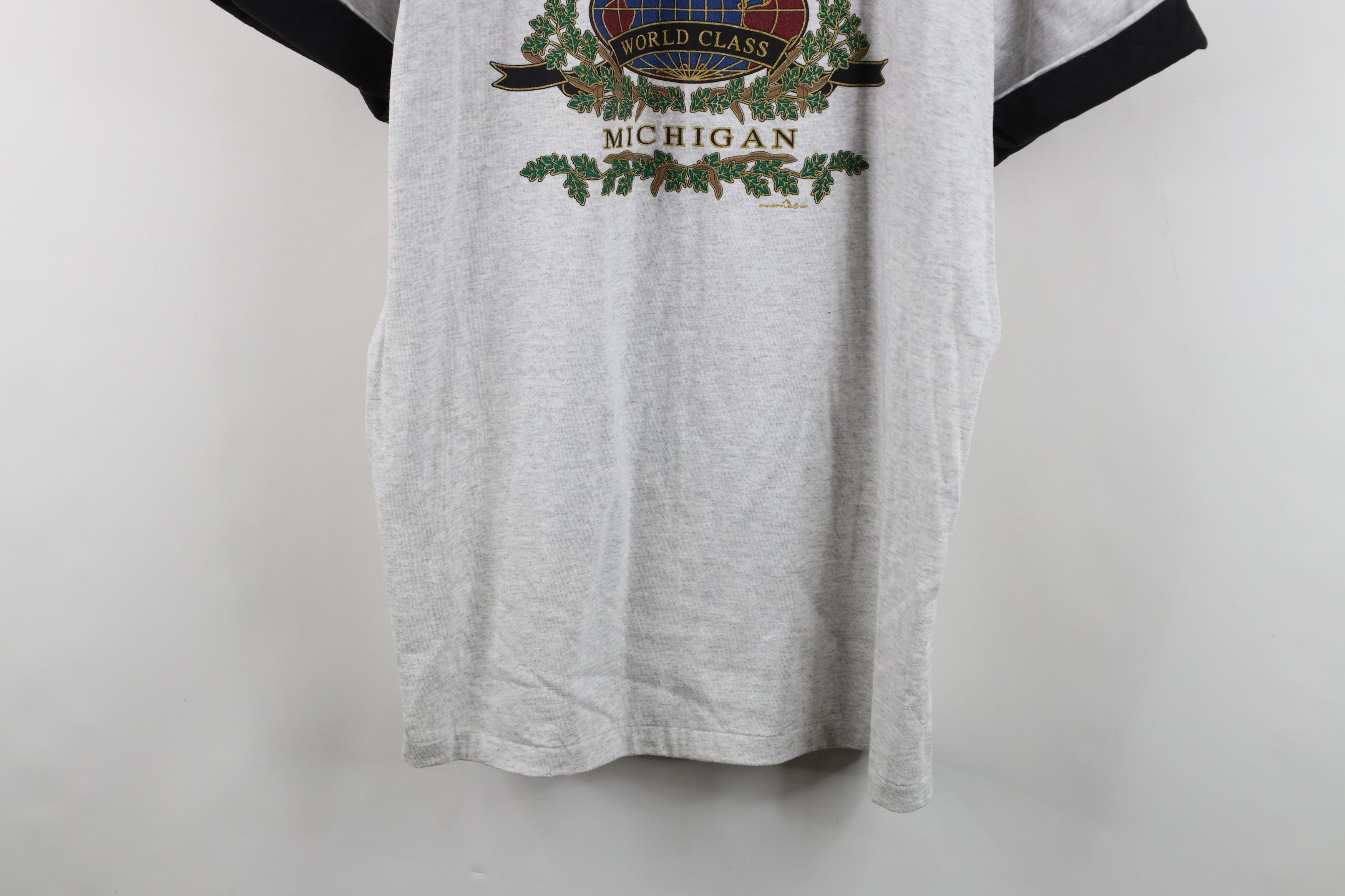 Vintage Vintage 90s Streetwear Michigan Layered T-Shirt USA Size US XL / EU 56 / 4 - 3 Thumbnail