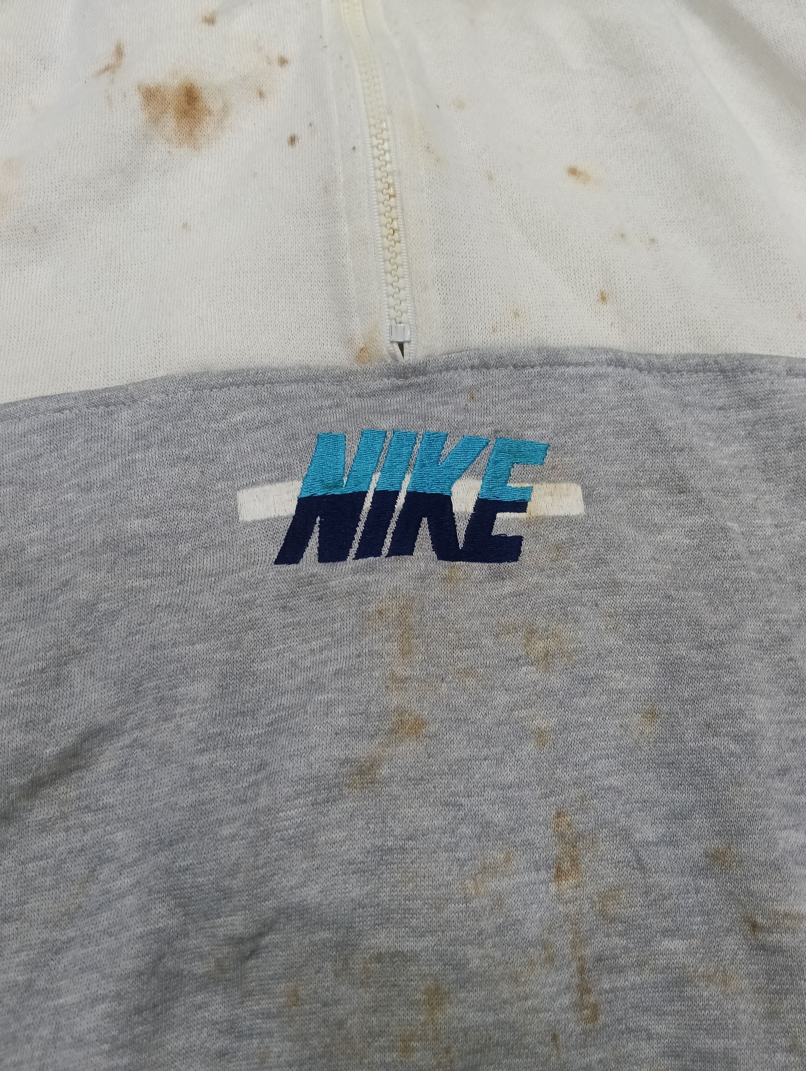 Nike × Vintage Vintage Nike Half Zipper 3 Tones Size US XL / EU 56 / 4 - 2 Thumbnail