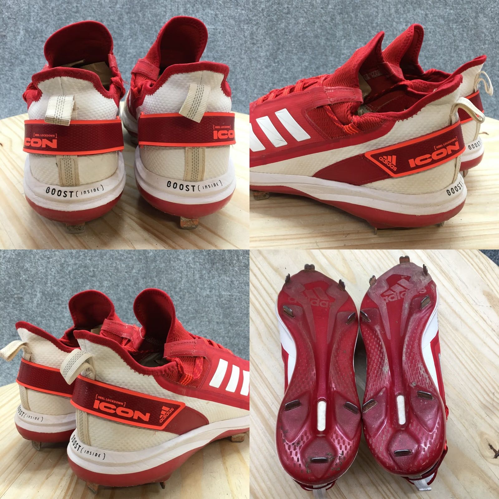 Adidas Adidas Sneaker Mens 12.5 Red Icon Boost Athletic Basketball Laced Up FY4442 Nike? Size US 13 / EU 46 - 8 Thumbnail