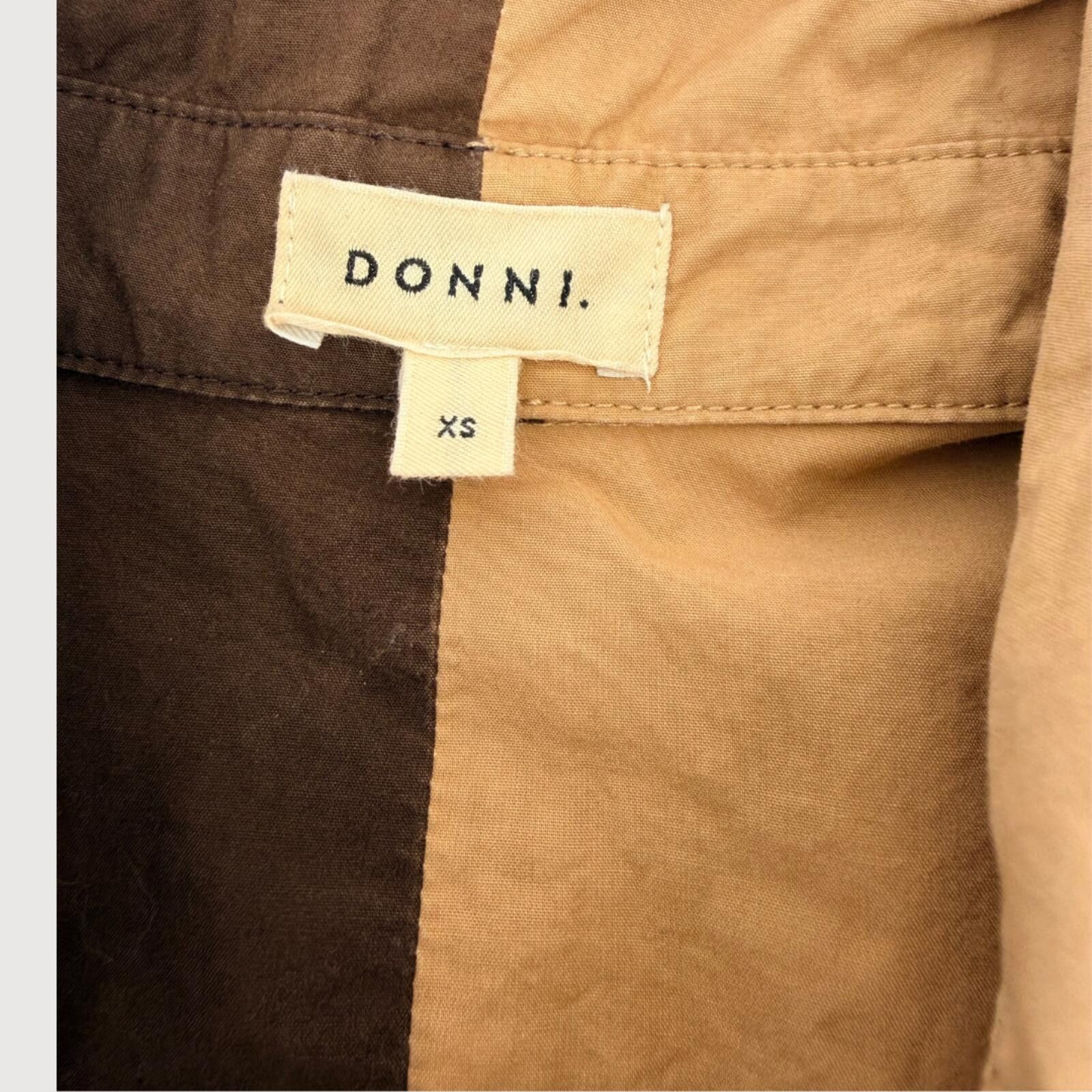 Donna Karan Donni Duo Pop Colorblock Poplin Shirt XS Size XS / US 0-2 / IT 36-38 - 4 Thumbnail