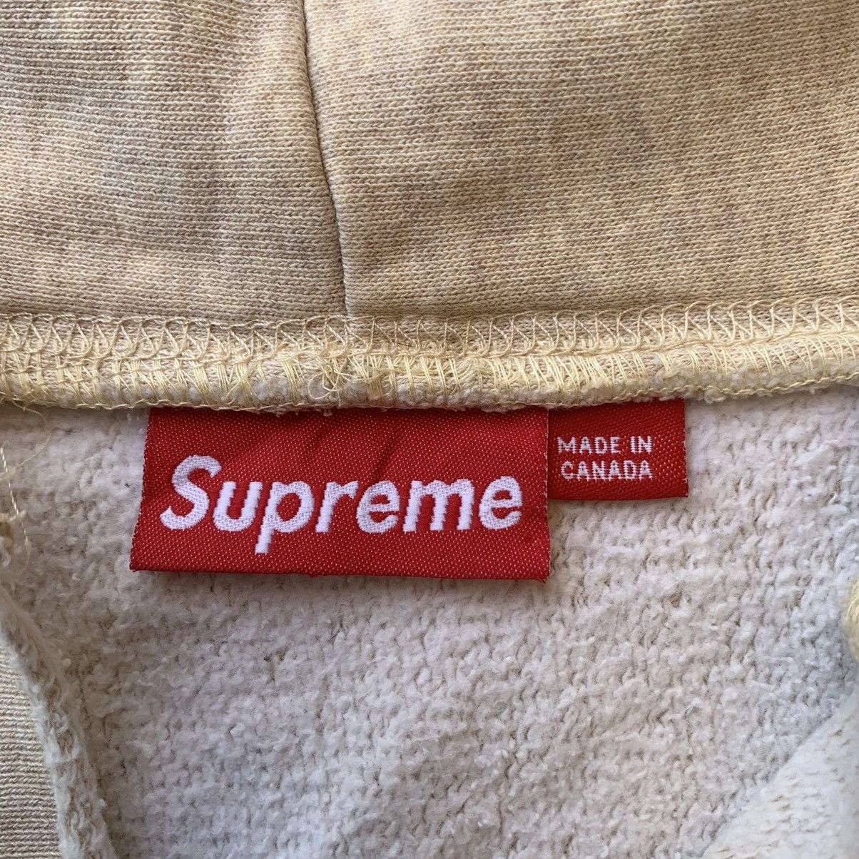Supreme × Vintage Vintage 90’s Supreme Distressed Hoodie Size US L / EU 52-54 / 3 - 8 Thumbnail