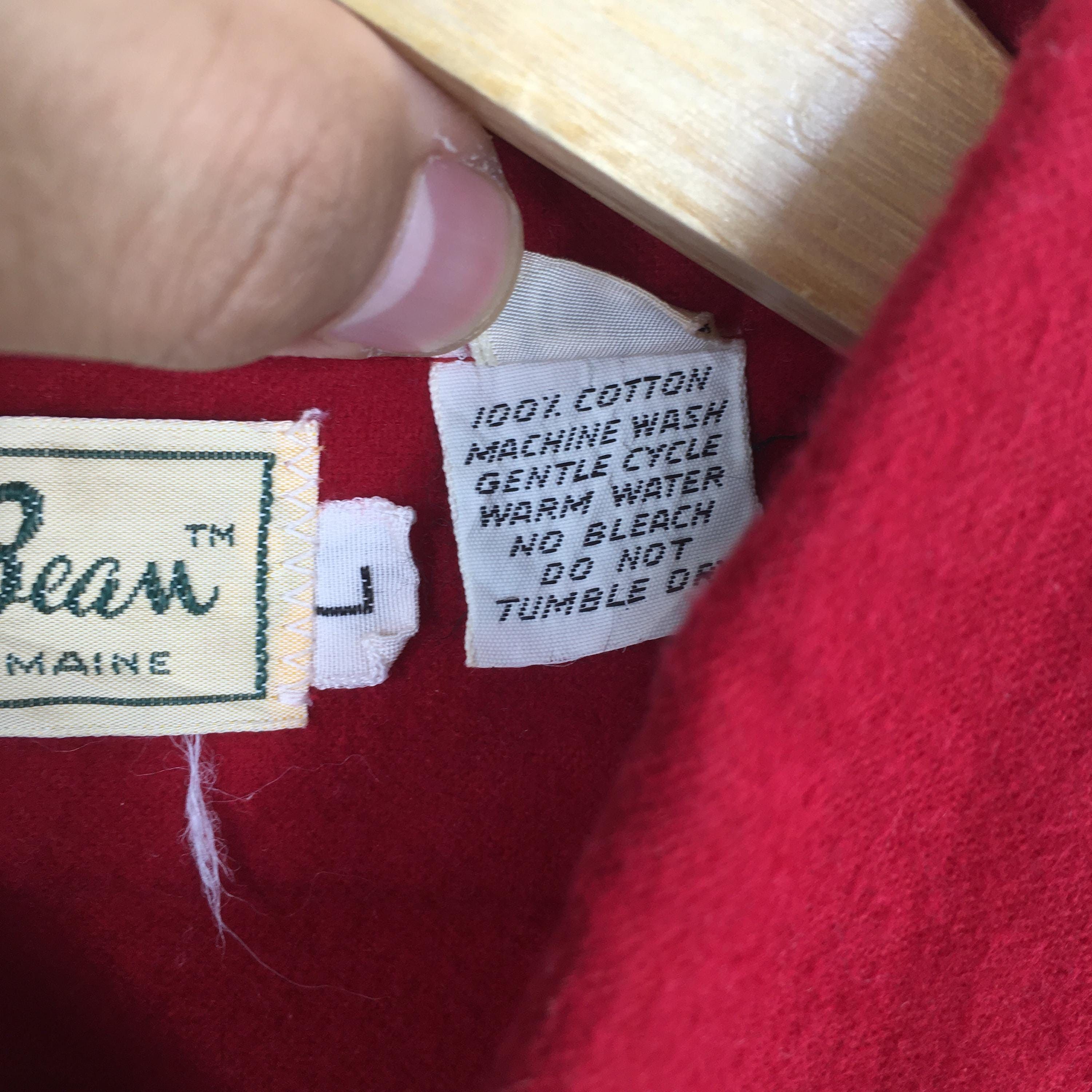 L.L. Bean × Vintage Vintage 1970's LL Bean Chamois Red Flannel Shirt Large Size US L / EU 52-54 / 3 - 6 Thumbnail