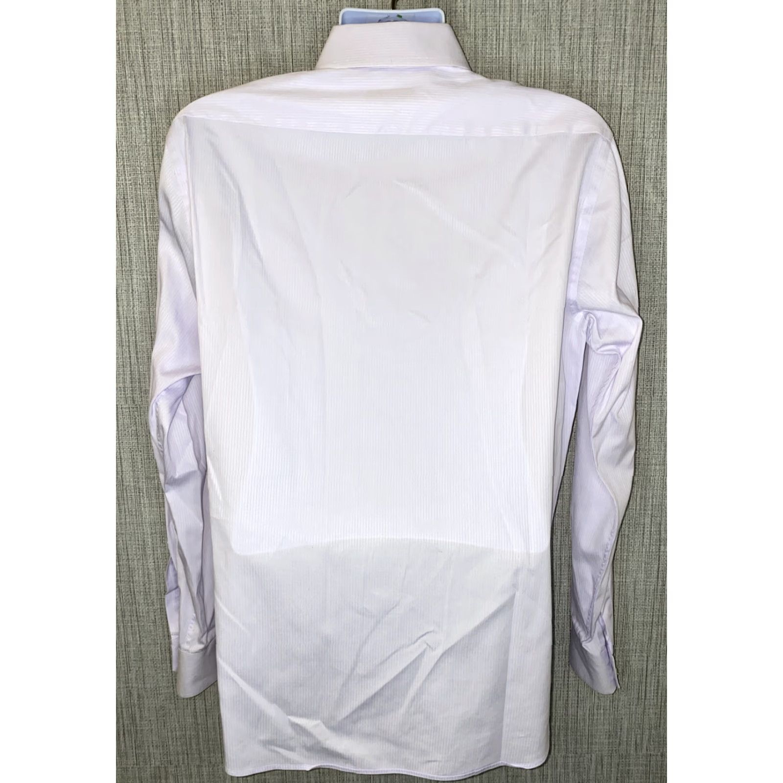Hugo Boss Hugo Boss Men's Dress Shirt Long Sleeve Purple 16.5 Regular Fit Collared Cotton Size 42R - 5 Thumbnail