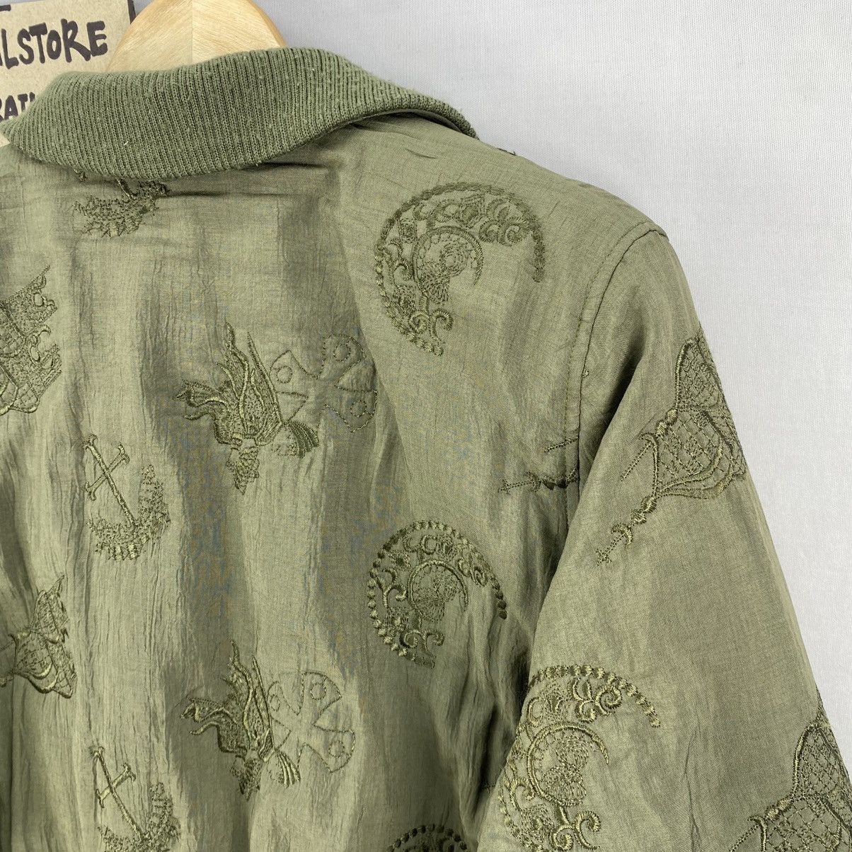 Japanese Brand Vintage Double Collar Embroidery Pattern Coat Jacket Size S / US 4 / IT 40 - 5 Thumbnail