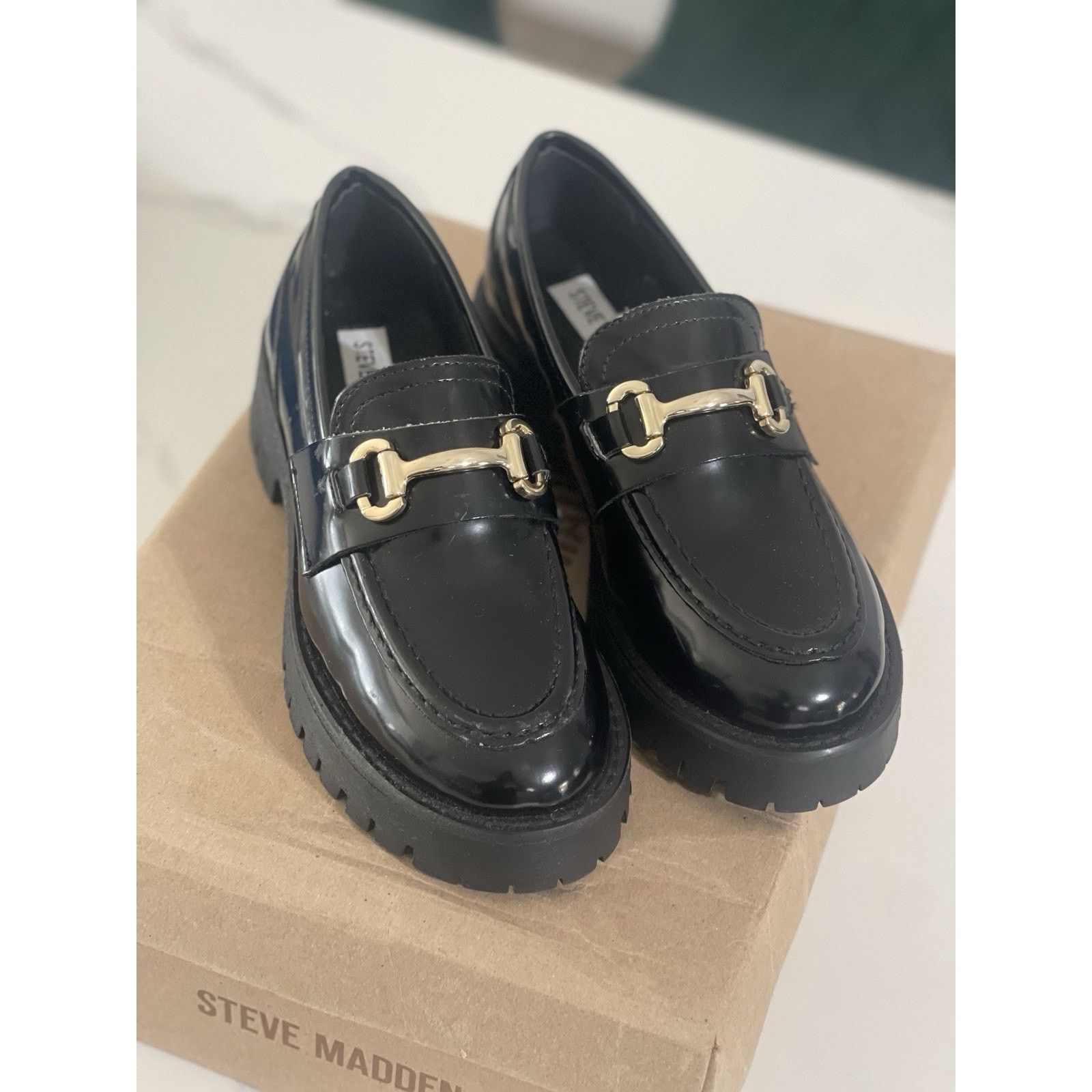 Steve Madden Steve Madden Lando Women 5.0 Black Leather Size US 5 / IT 35 - 3 Thumbnail
