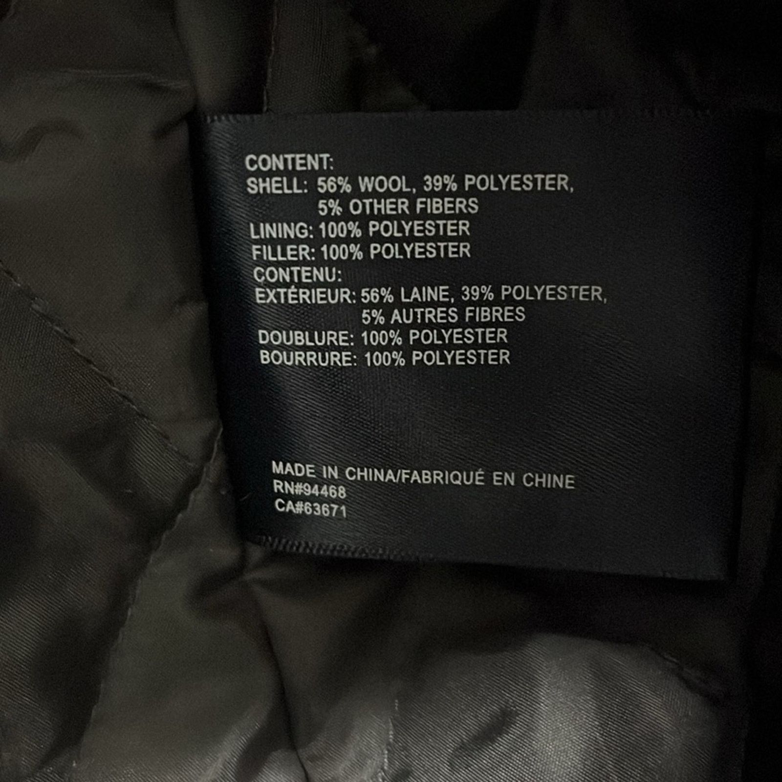 Nautica Nautica Men Large Peacoat Wool Blend Double Coat Dark Blue Size US L / EU 52-54 / 3 - 7 Thumbnail