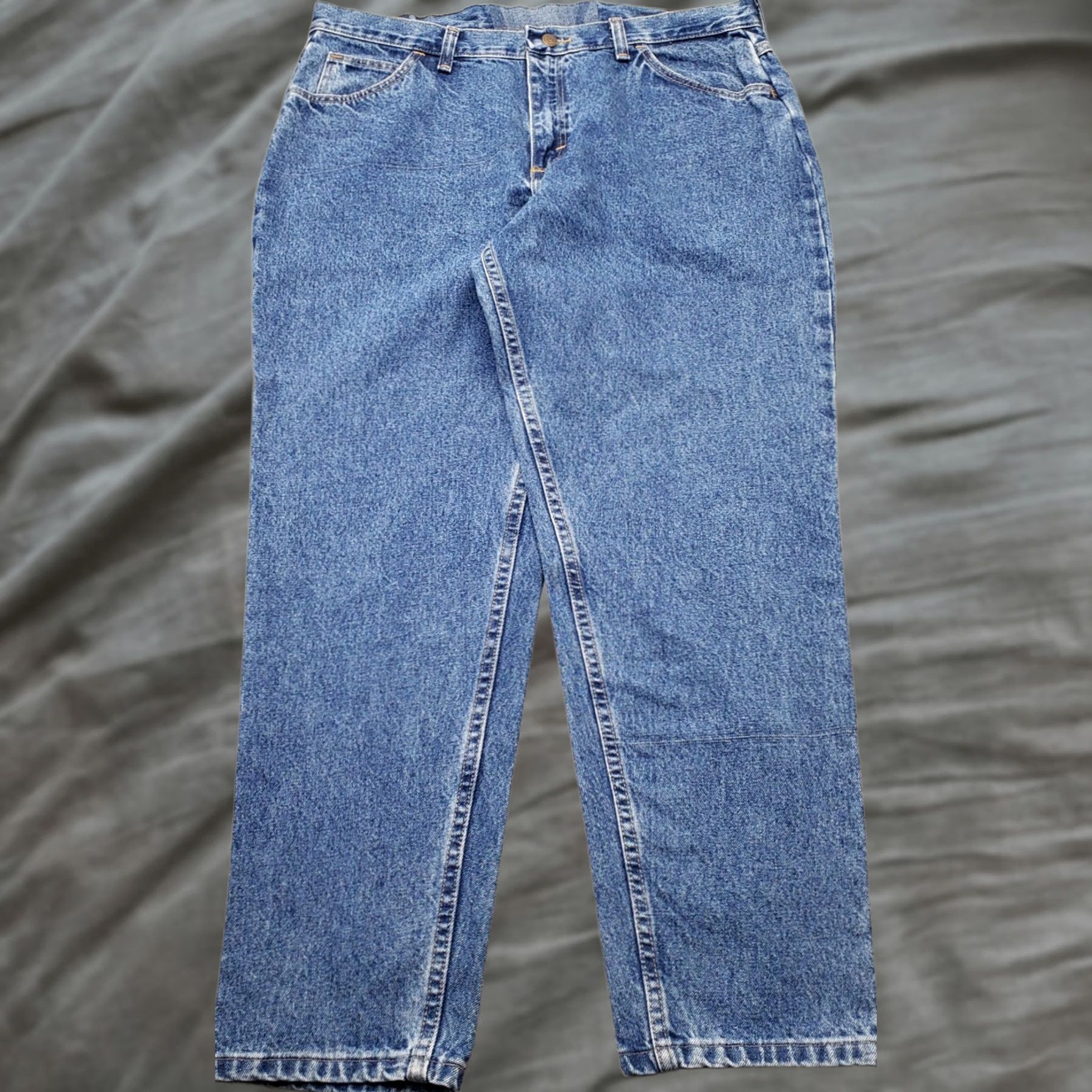 Vintage Gitano Mom Jeans Womens 16P Blue Denim Low Waist Relaxed Fit Streetwear GM601DS Jeans Womens 16P Blue 29" Inseam 5-Pocket Design Mens? Size 38" / US 16 / IT 52 - 1 Thumbnail