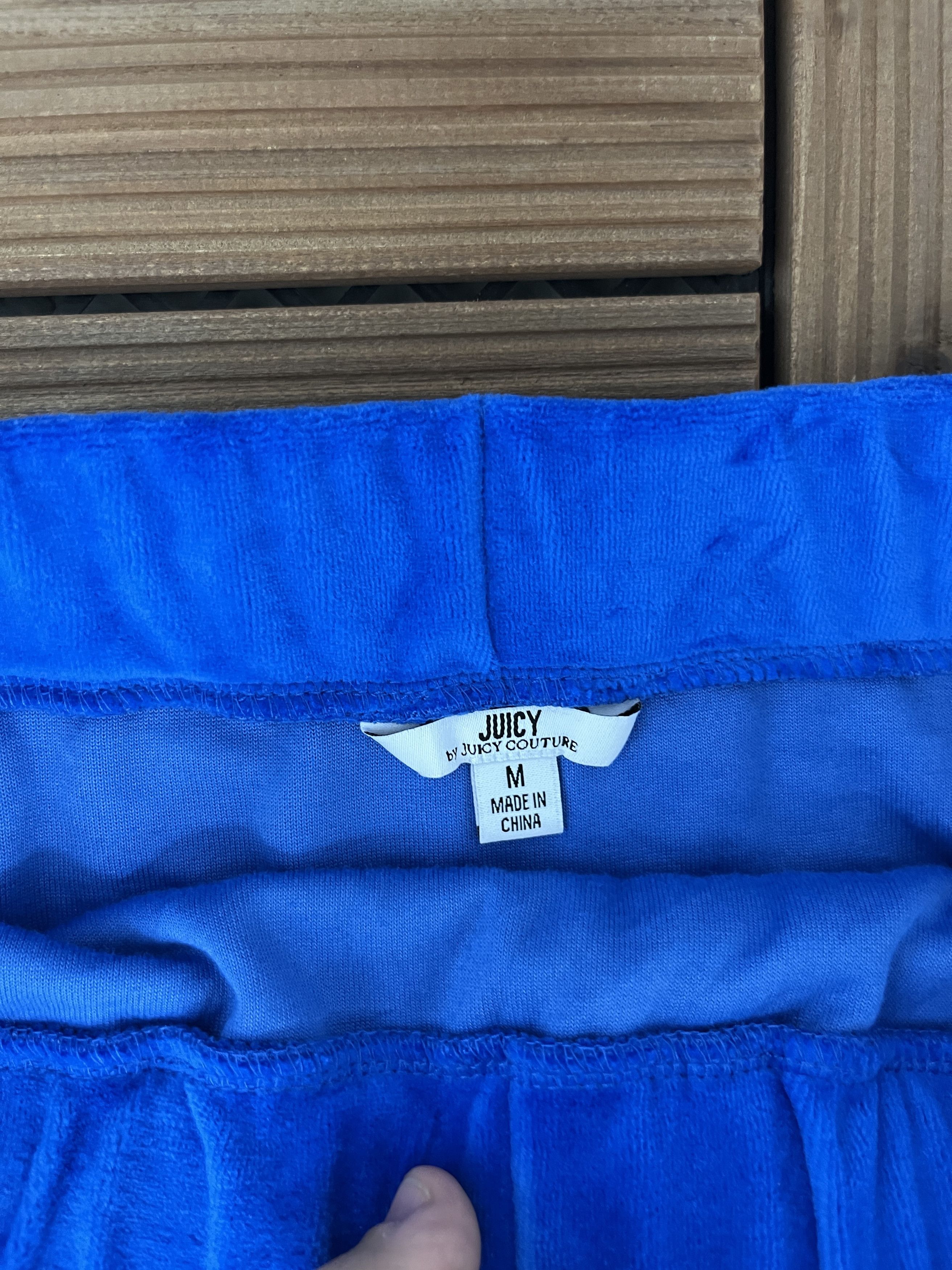 Juicy Couture × Vintage Juicy by Juicy Couture Vintage Velour Blue Skirt Size 30" / US 8 / IT 44 - 5 Thumbnail