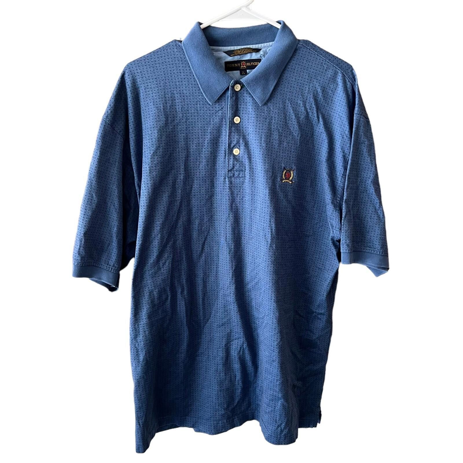 Tommy Hilfiger Tommy Hilfiger Blue Polo Shirt Mens L Size US L / EU 52-54 / 3 - 1 Thumbnail