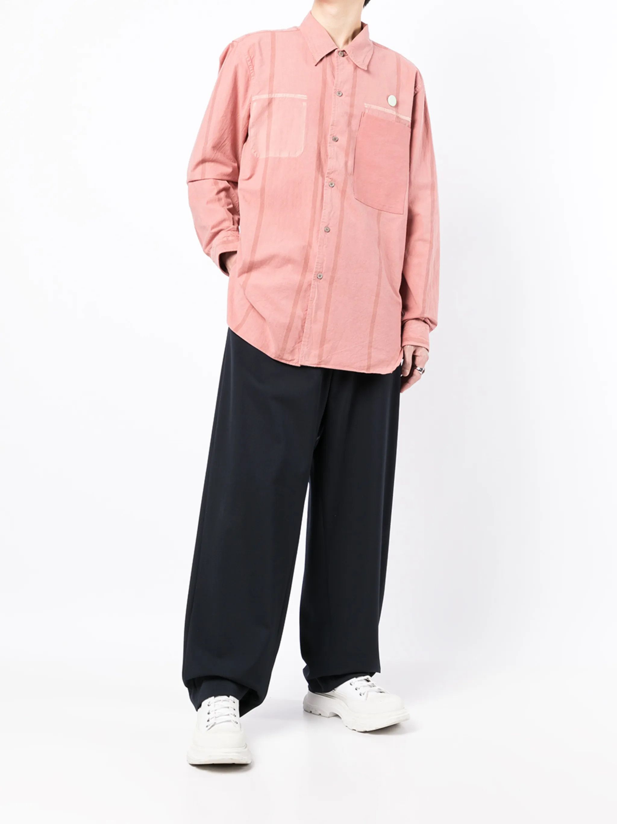 OAMC o1y0225 Striped Shirt in Pink Size US S / EU 44-46 / 1 - 5 Thumbnail