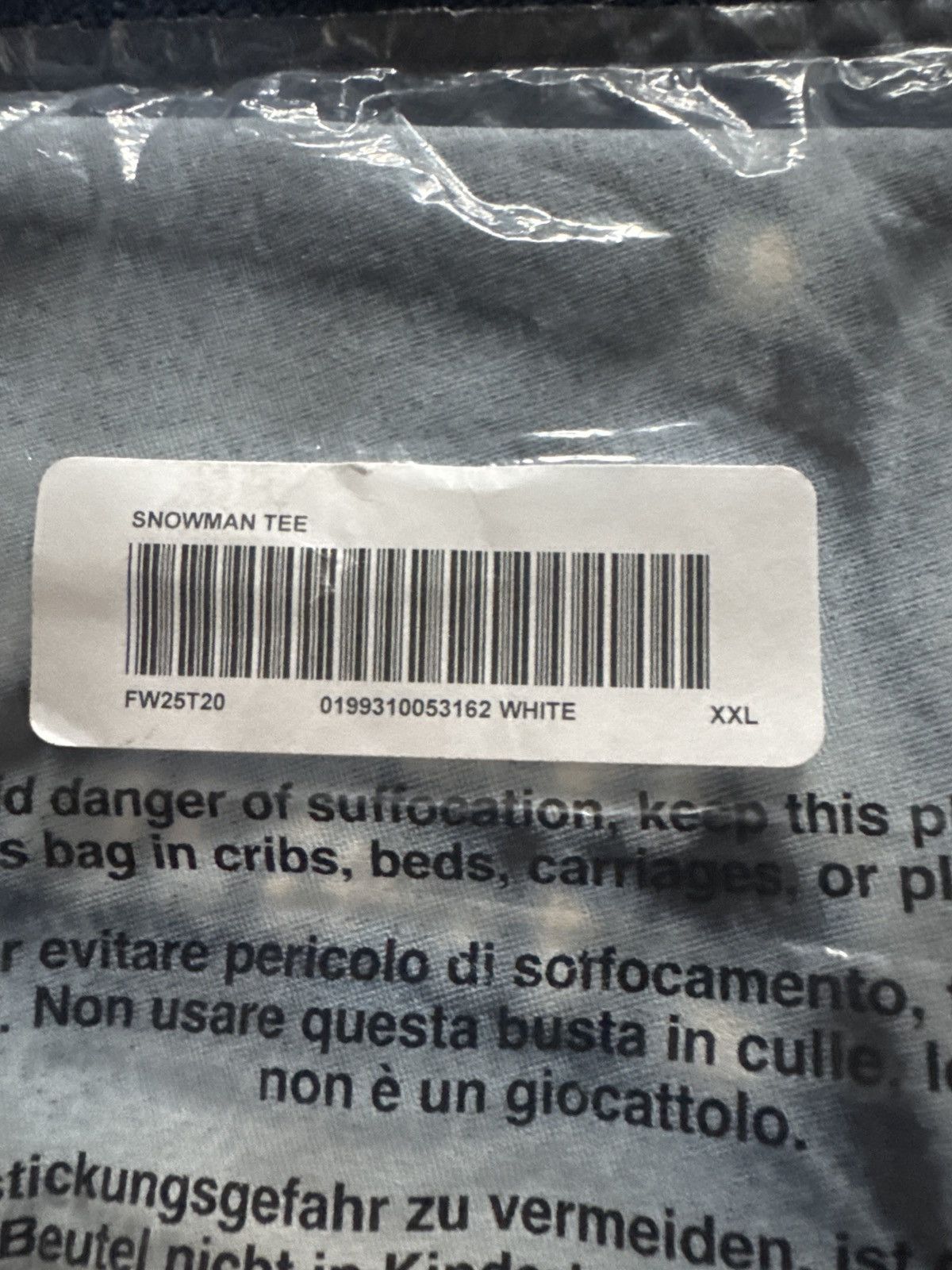 Supreme Supreme Snowman Tee Size US XXL / EU 58 / 5 - 6 Thumbnail
