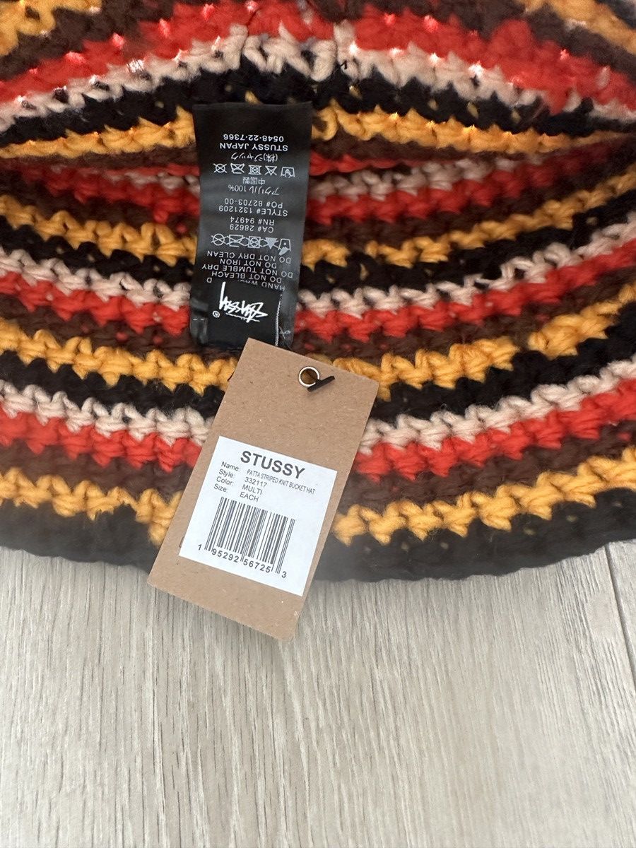 Stussy x Patta Striped Knit Bucket Hat