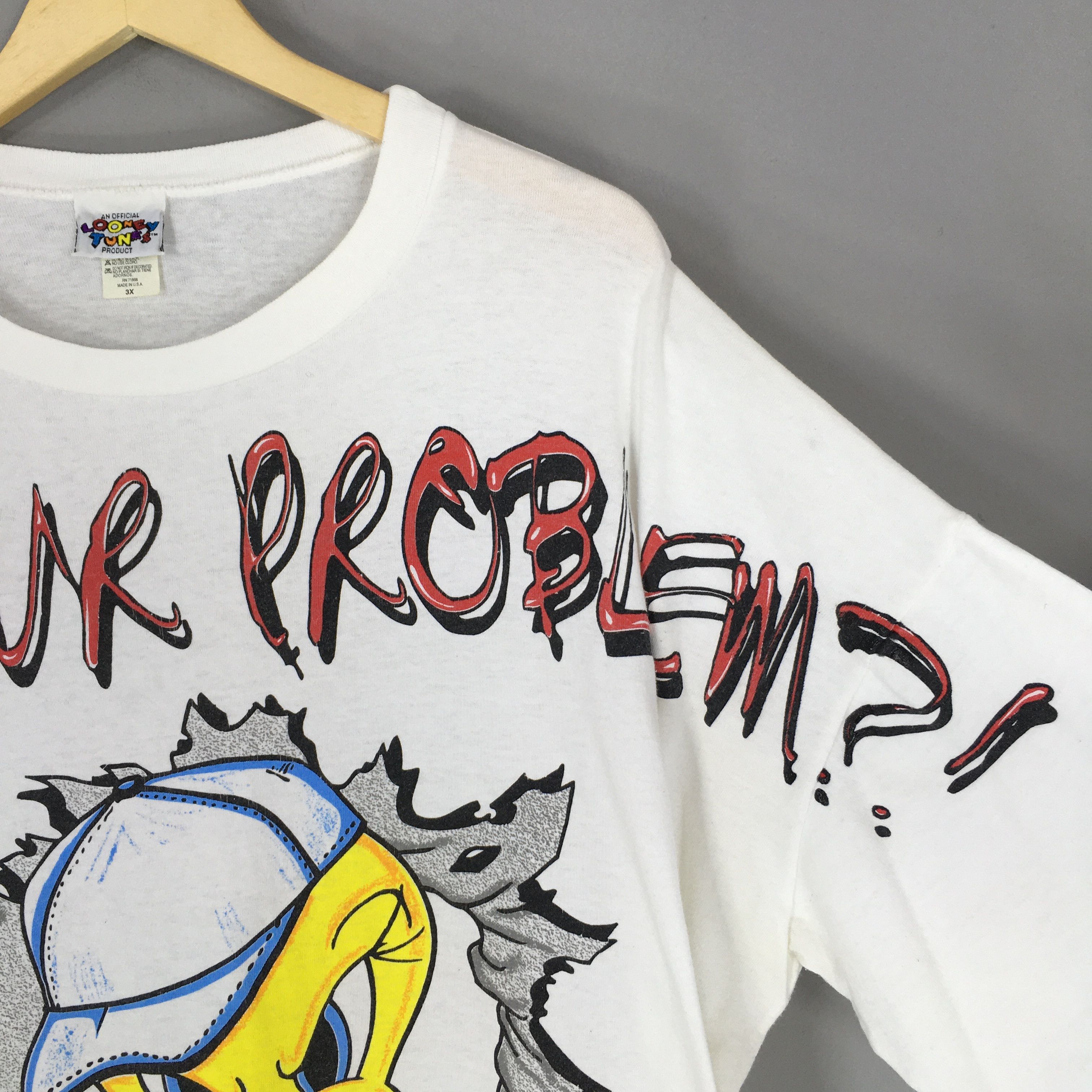 Cartoon Network Vintage 90s Looney Tunes Tweety Bird T Shirt 3XLarge Size US XXL / EU 58 / 5 - 2 Thumbnail