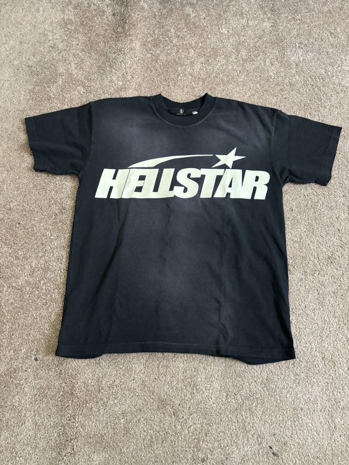 HELLSTAR Hellstar Classic T-Shirt (Gel Print) ‘Black’ Size US XS / EU 42 / 0 - 2 Thumbnail