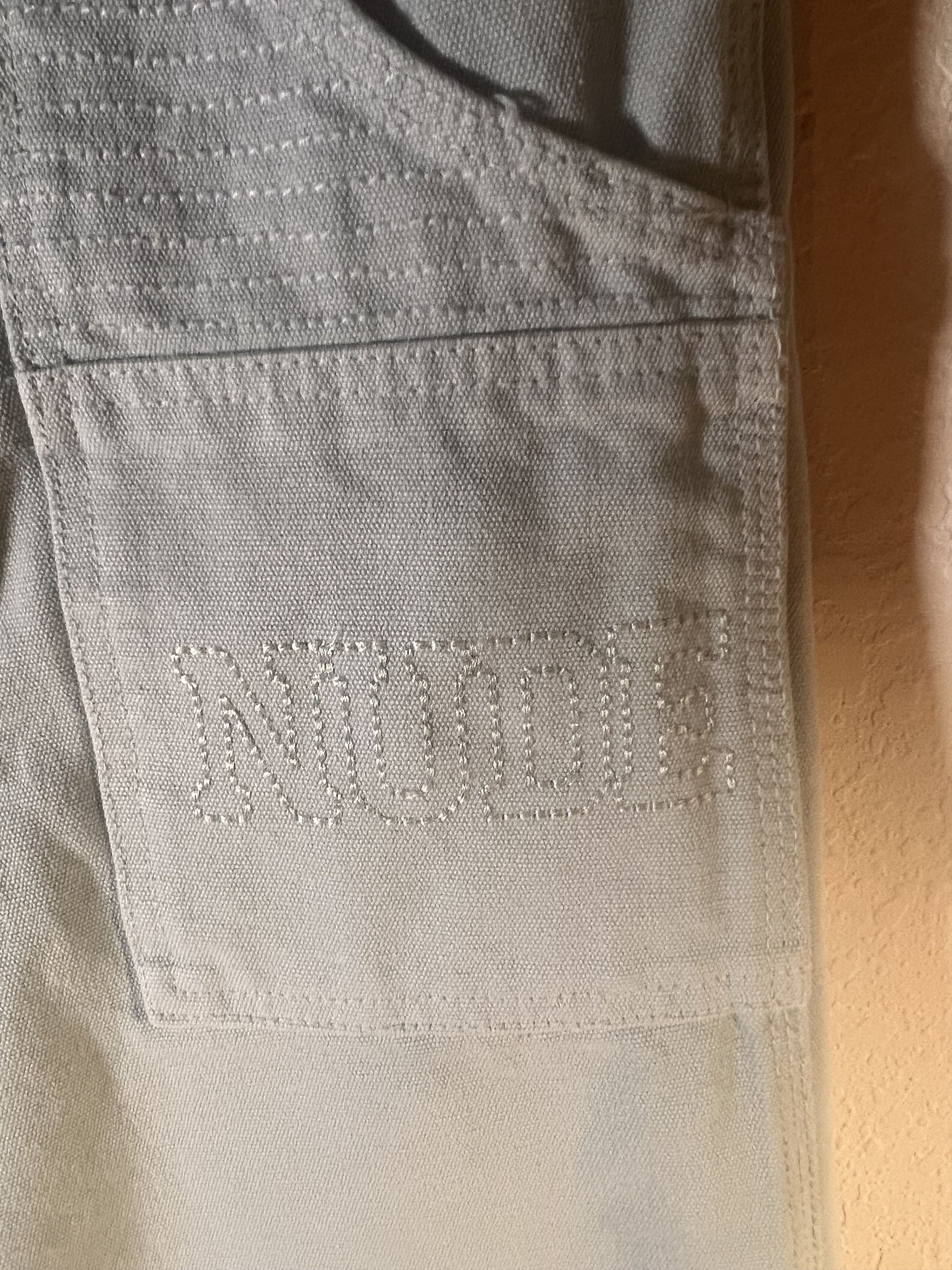 Nudie Jeans Nude Project Unisex S Carpenter Pants Icy Grey Size US 28 / EU 44 - 2 Thumbnail