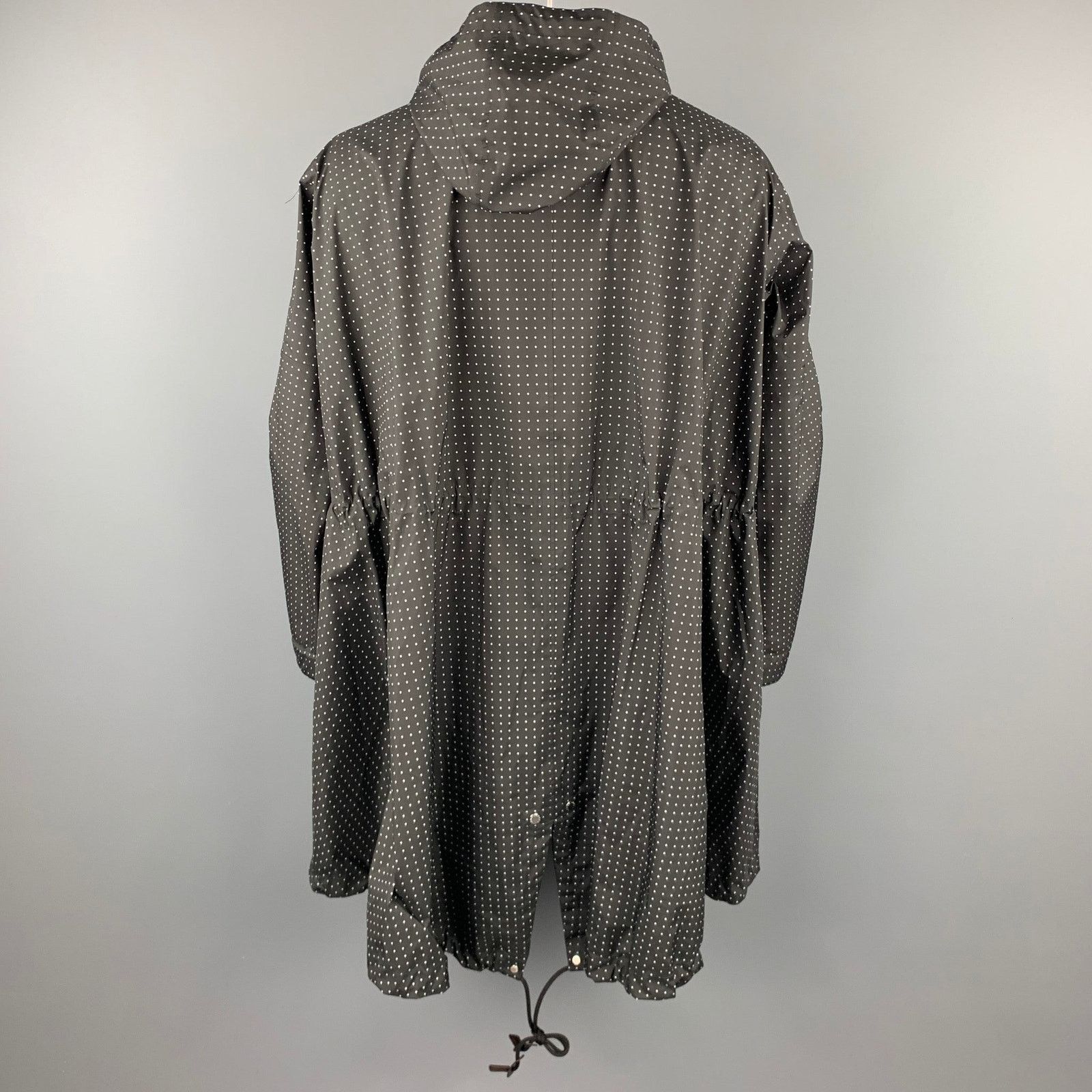 Paul & Shark M Black & White Dots Polyester / Nylon Oversized Raincoat Size US M / EU 48-50 / 2 - 4 Thumbnail