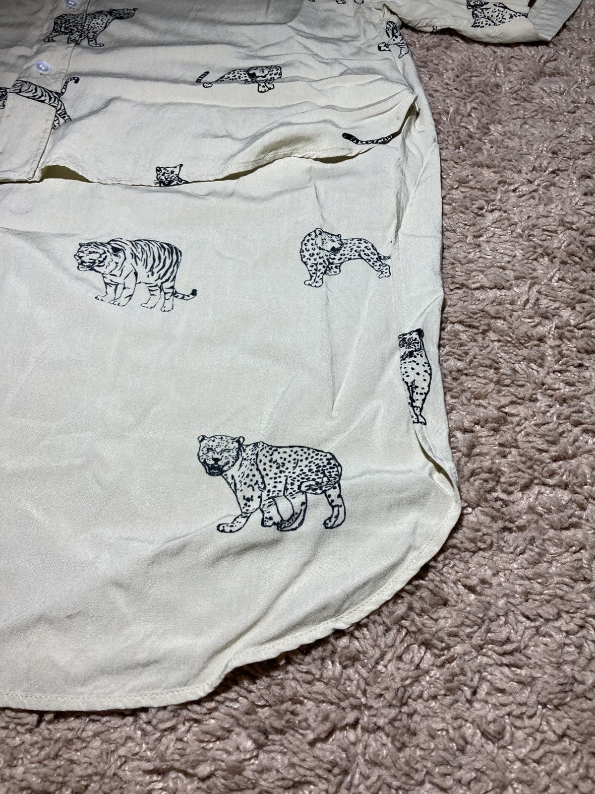 Celine SS22 Celine Jaguar Animal Print Viscose Feline Tailcoat Hedi Size US XS / EU 42 / 0 - 7 Thumbnail