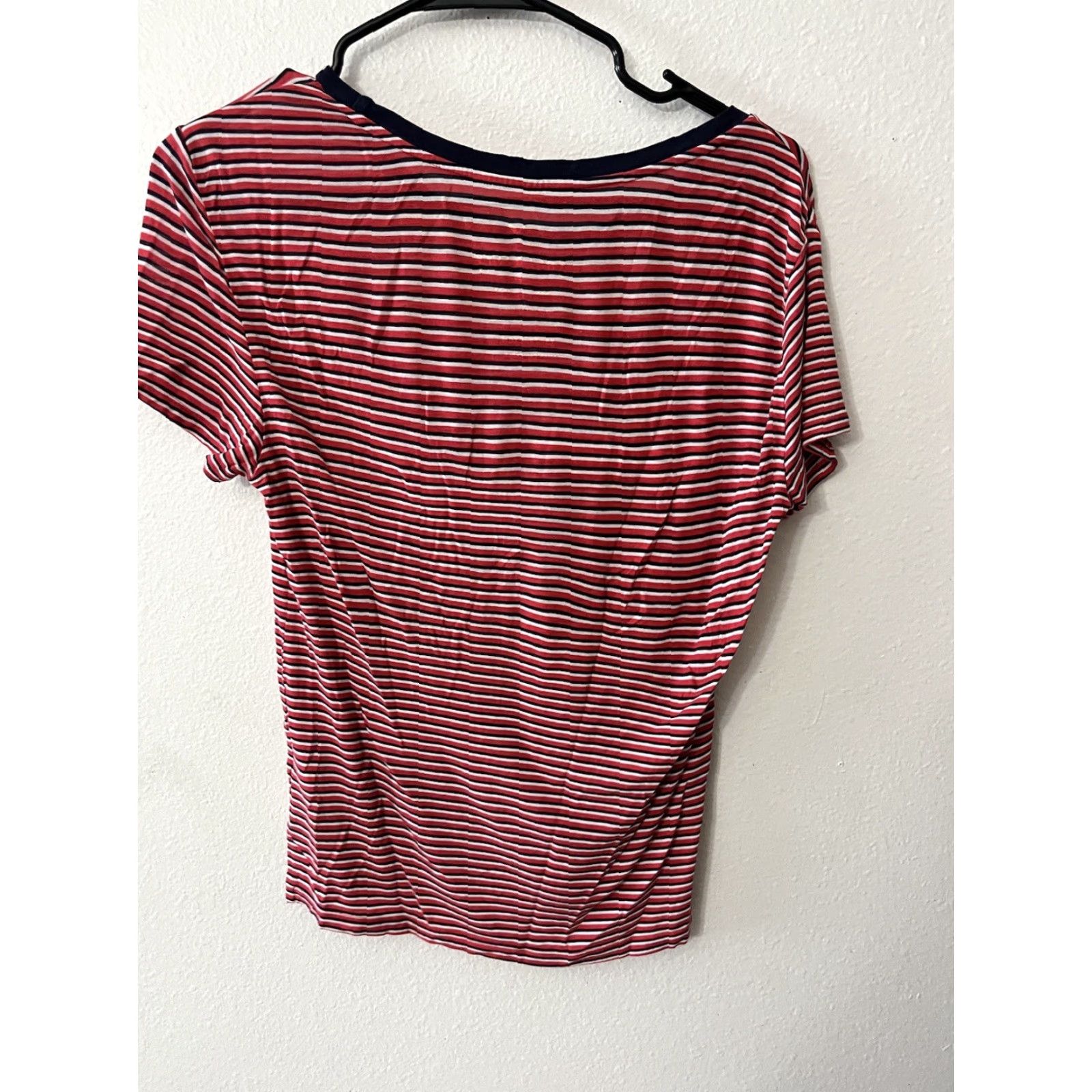 American Eagle Outfitters American Eagle Shirt XS Soft & Sexy Top Red White Blue Patriotic 4th of July Size XS / US 0-2 / IT 36-38 - 2 Thumbnail