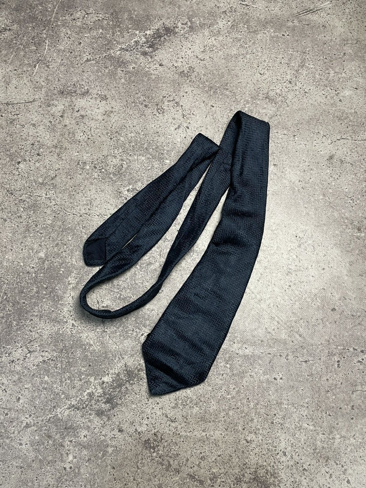 Kiton Napoli Navy Silk Tie
