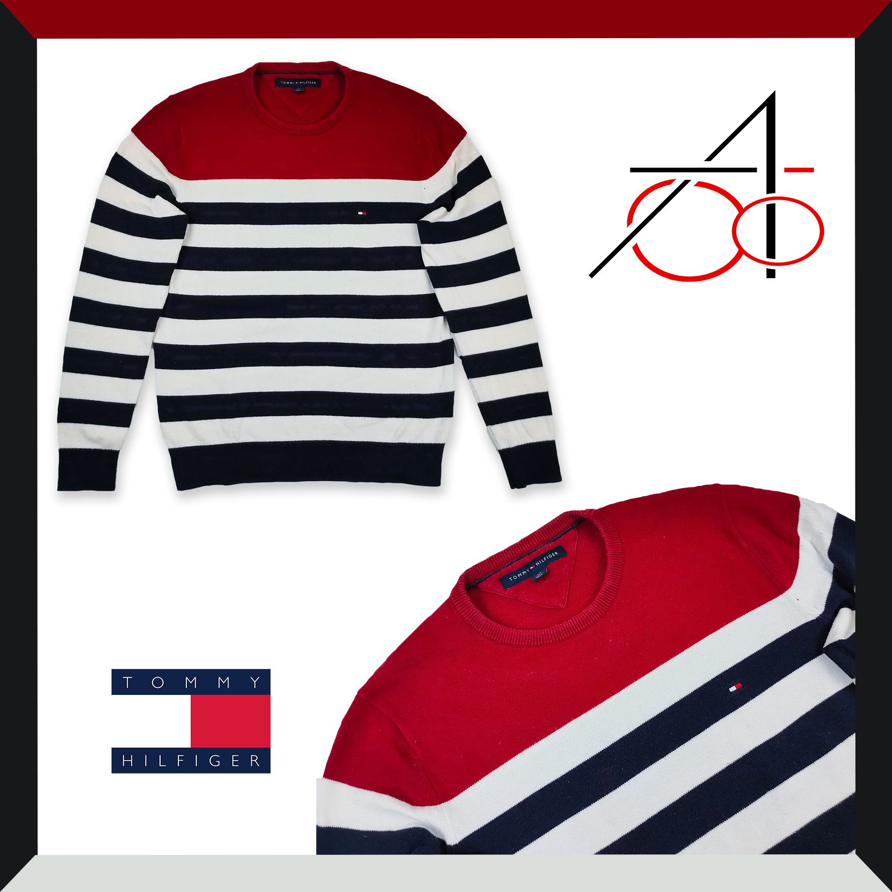 Tommy Hilfiger Tommy Hilfiger Vintage Striped Sweater Size US S / EU 44-46 / 1 - 1 Thumbnail