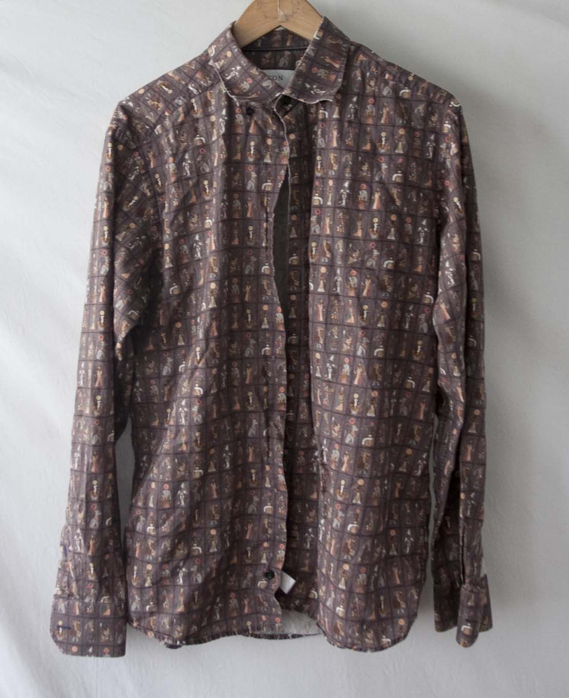 Eton Eton Shirt Egyptian Graphics with * FLAWS * Slim Size L Size US L / EU 52-54 / 3 - 1 Thumbnail
