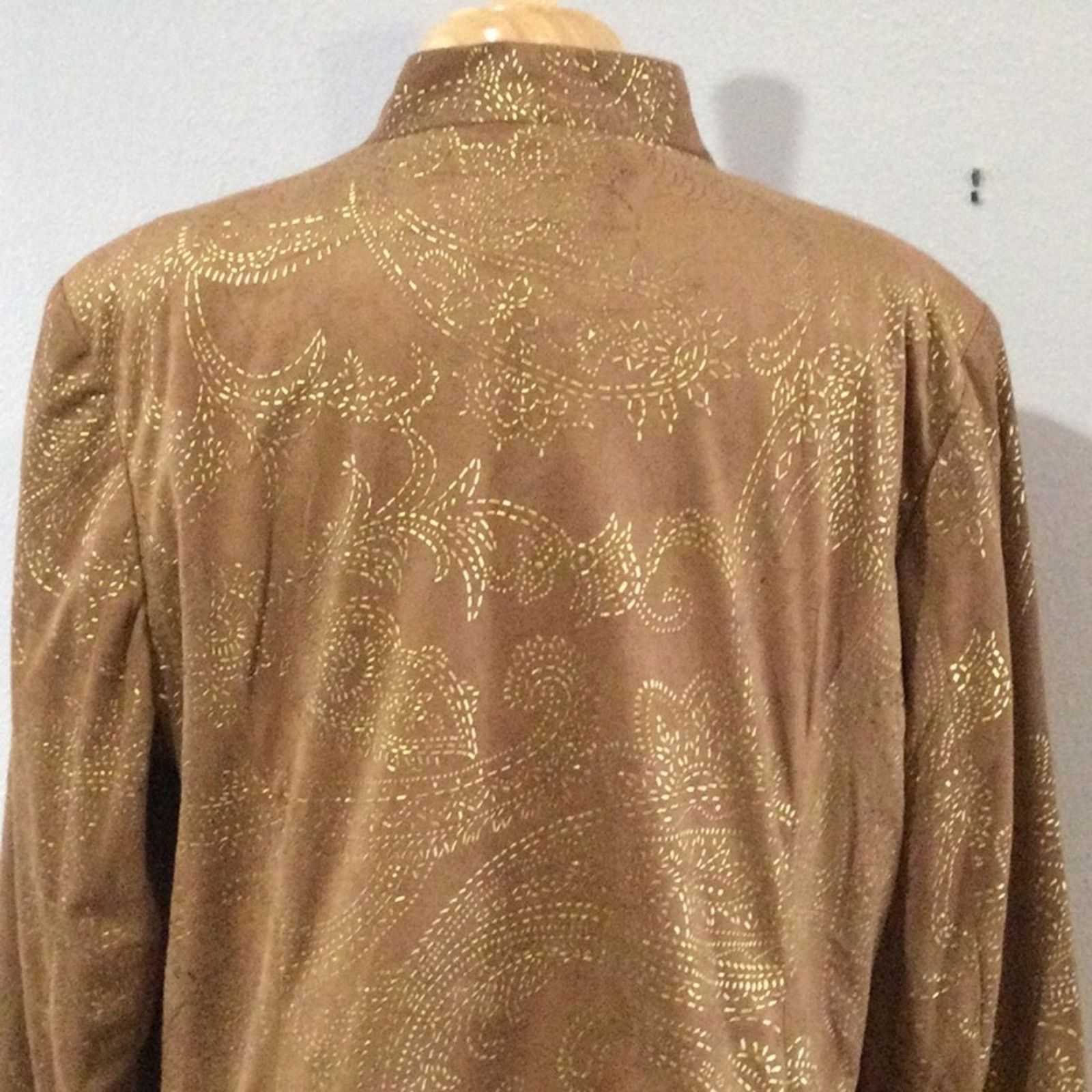 Chicos Chico's Golden Cascade Larant Brevity Jacket 3/XL/16 NWT Size XL / US 12-14 / IT 48-50 - 10 Thumbnail