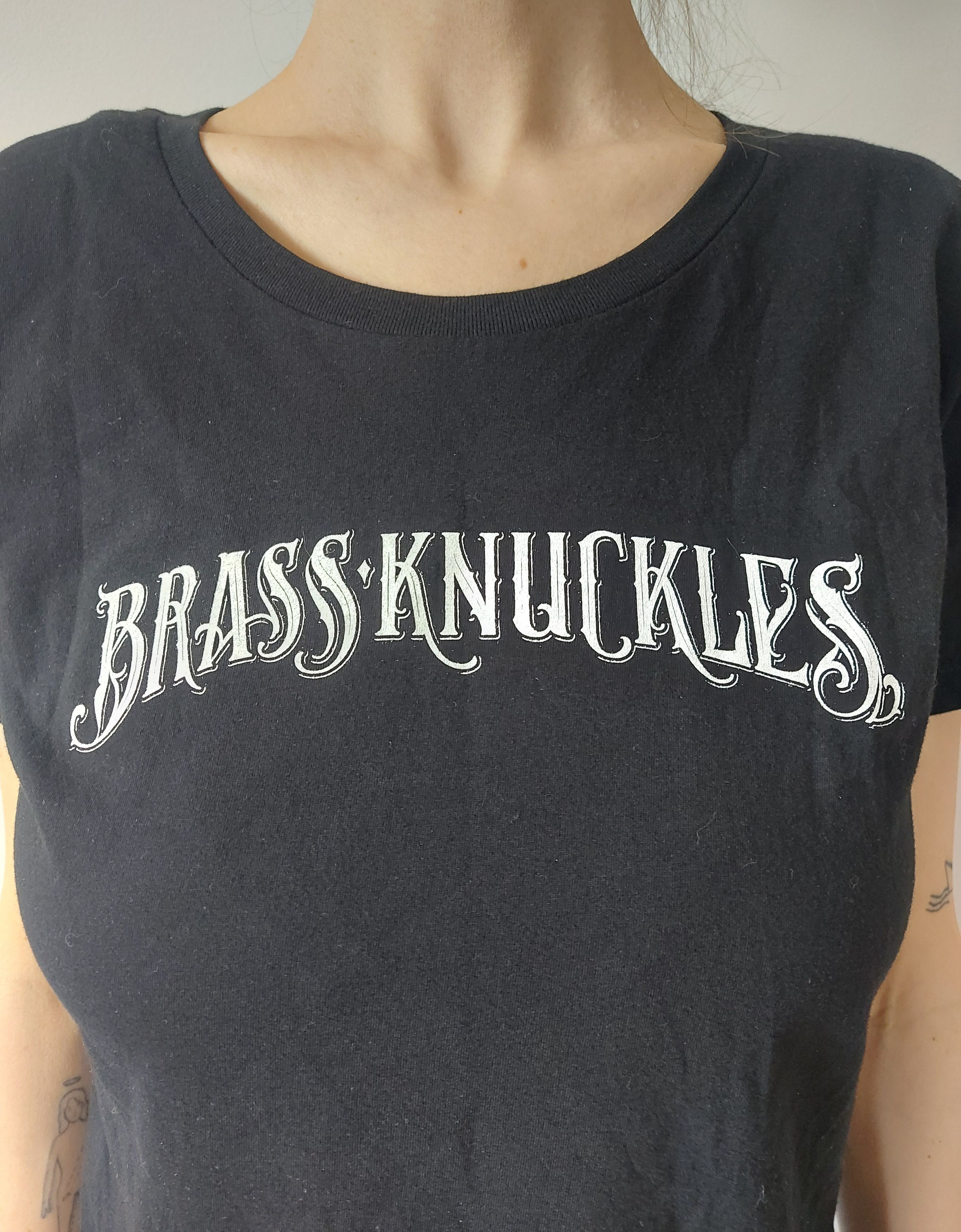 Other Brass Knuckles Black Women's Premium Cotton T-shirt, Size L Size L / US 10 / IT 46 - 4 Thumbnail
