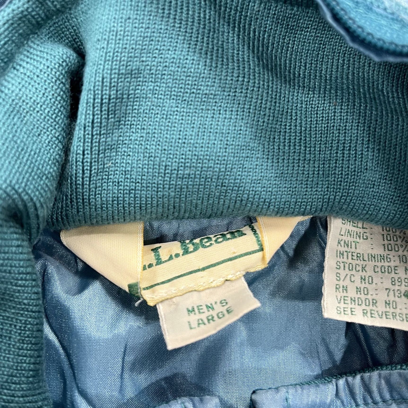 Vintage VINTAGE L.L.Bean Jacket Mens Large Blue Nylon Windbreaker Hooded Zip 90s Size US L / EU 52-54 / 3 - 4 Thumbnail