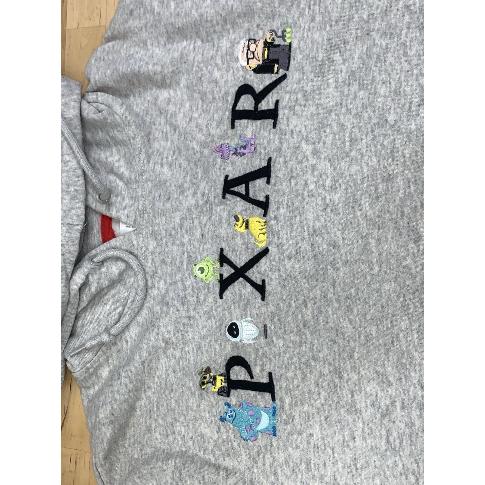 Disney Disney Pixar Character Hoodie Adult S Gray Embroidered Pullover 12494 Size S / US 4 / IT 40 - 7 Thumbnail