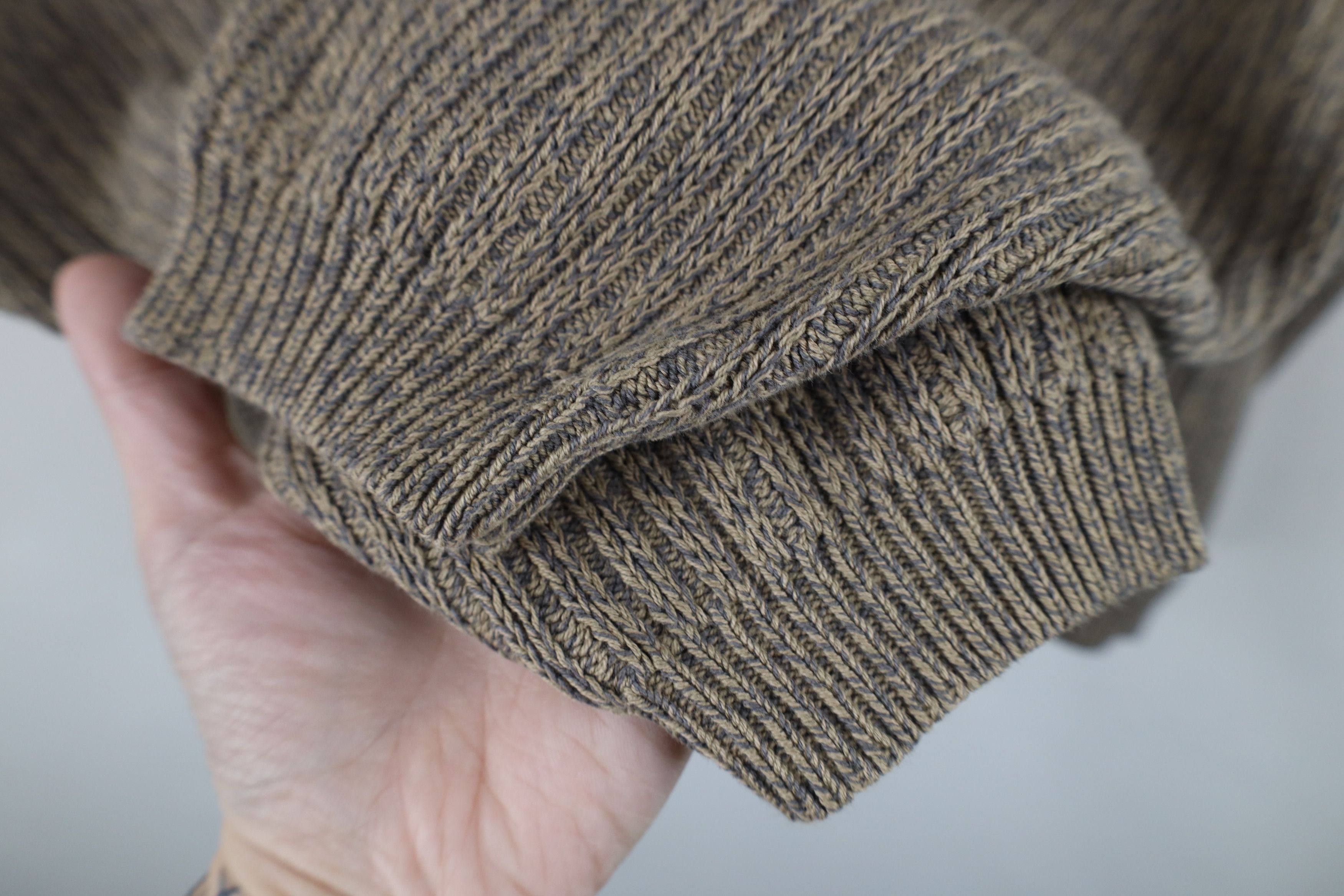 Eddie Bauer Vintage 90s Eddie Bauer Heavyweight Ribbed Sweater Beige Size US XL / EU 56 / 4 - 6 Thumbnail