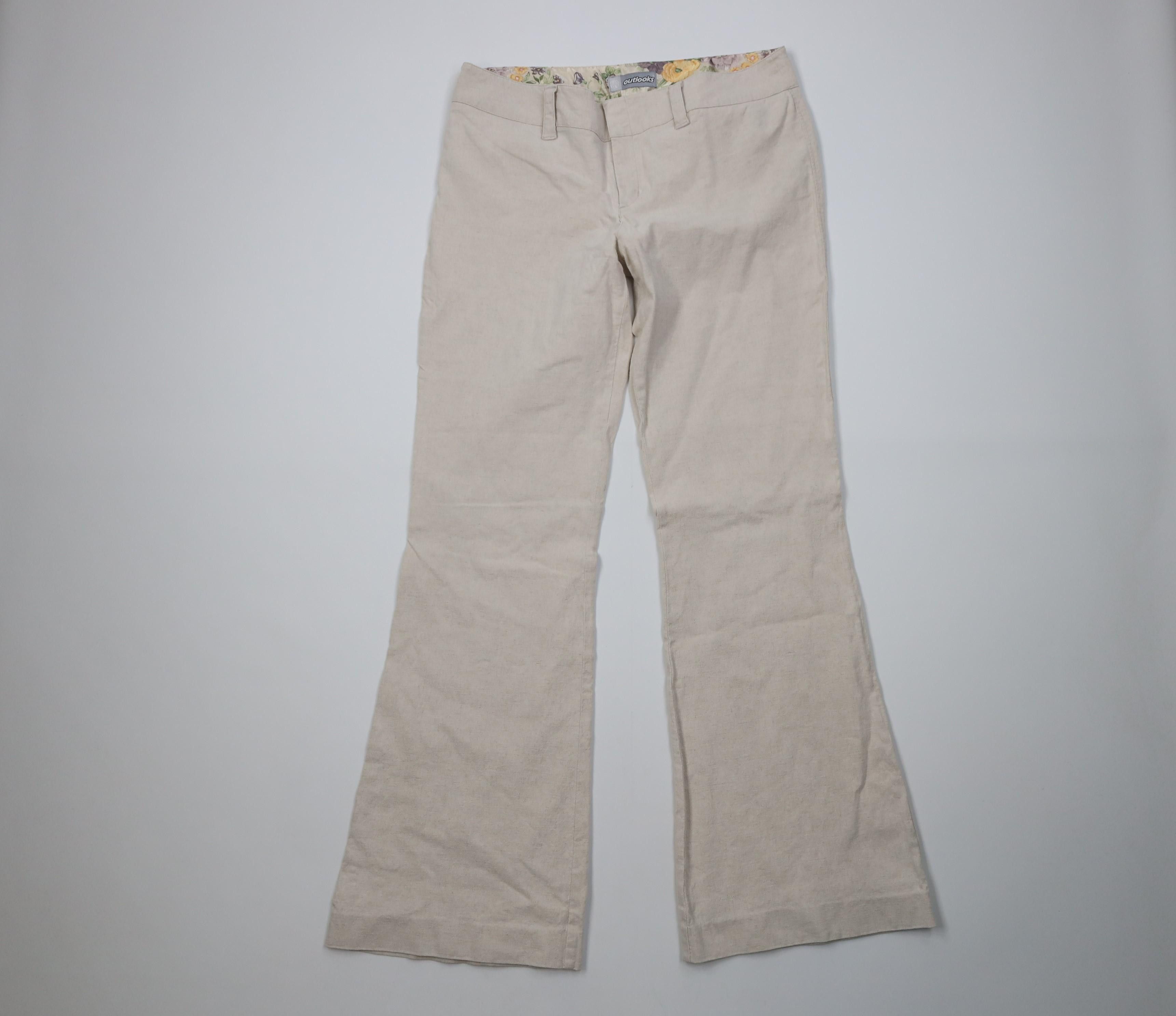 Vintage Vintage 90s Y2K Babydoll Flared Wide Leg Bell Bottoms Pants Size 32" / US 10 / IT 46 - 1 Thumbnail