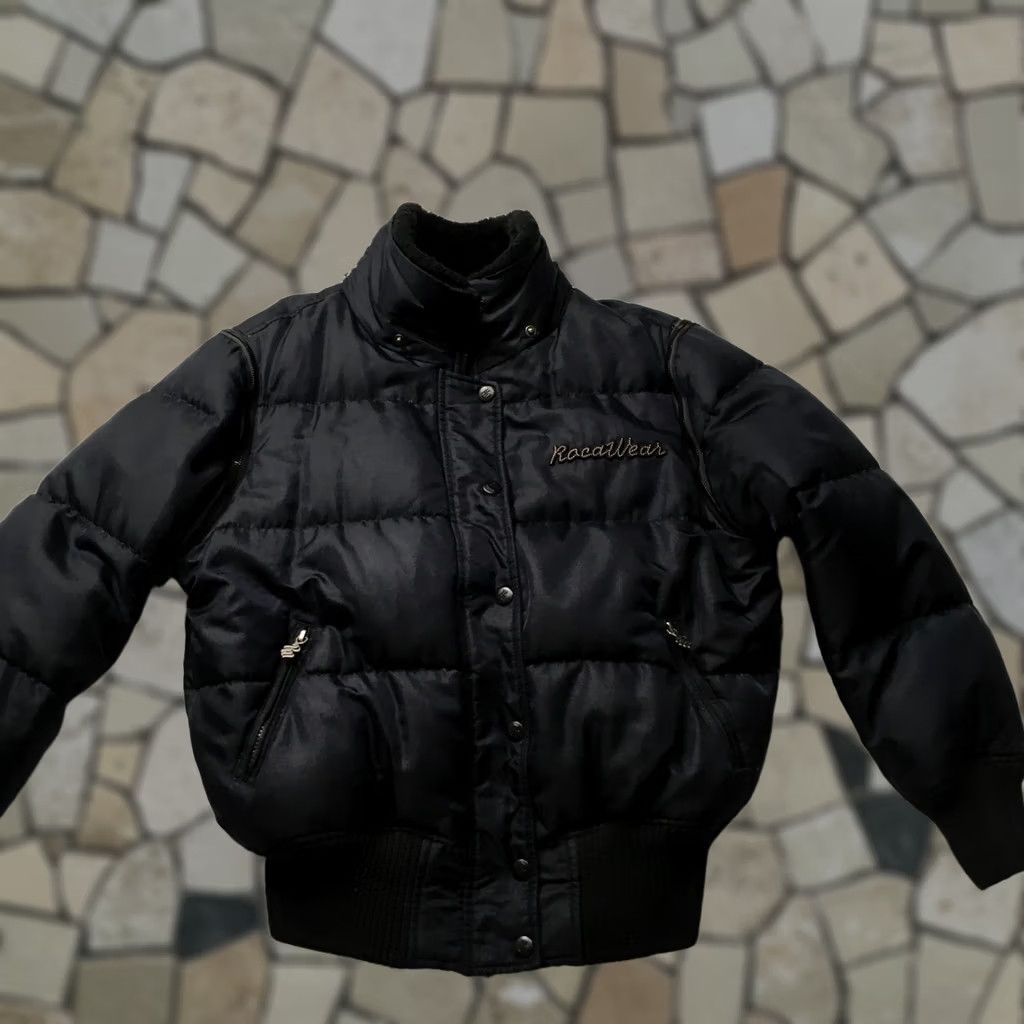 Rocawear Rocawear DARK NAVY Convertible Quilted Puffer Jacket Y2K Women's DUCK DOWN Jacket Quilted Puffer Size L / US 10 / IT 46 - 1 Thumbnail