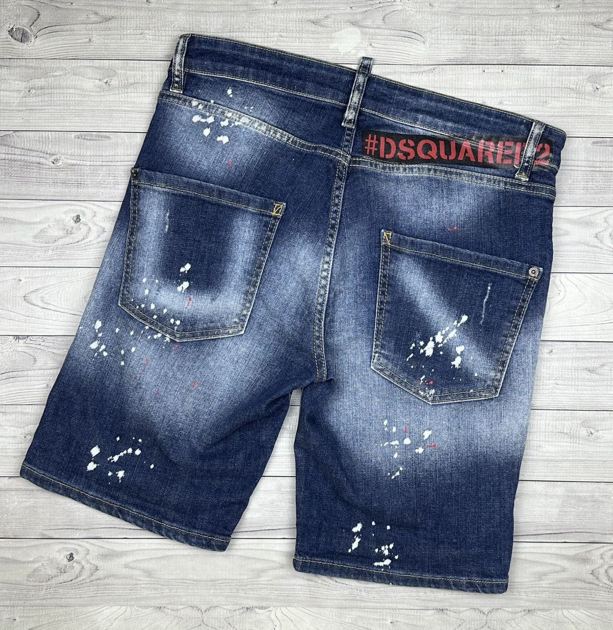 Dsquared2 Dsquared 2 Denim Shorts Size 48 ( M) With Scuffs and Paint Size US 32 / EU 48 - 6 Thumbnail