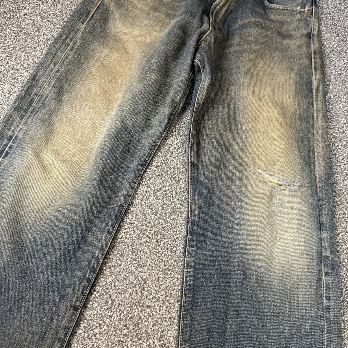 If Six Was Nine Vintage Selvedge Distressed Rusty Edwin 505x Denim W31 Size US 31 - 4 Thumbnail