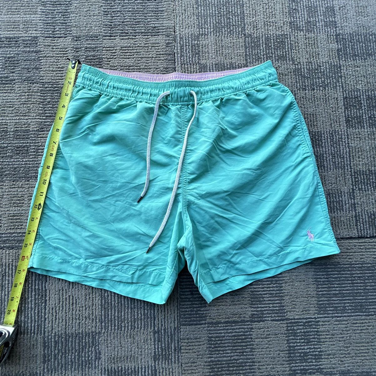 Polo Ralph Lauren Polo Ralph Lauren Light Turquoise Pink Pony Board Shorts Size US 36 / EU 52 - 4 Thumbnail