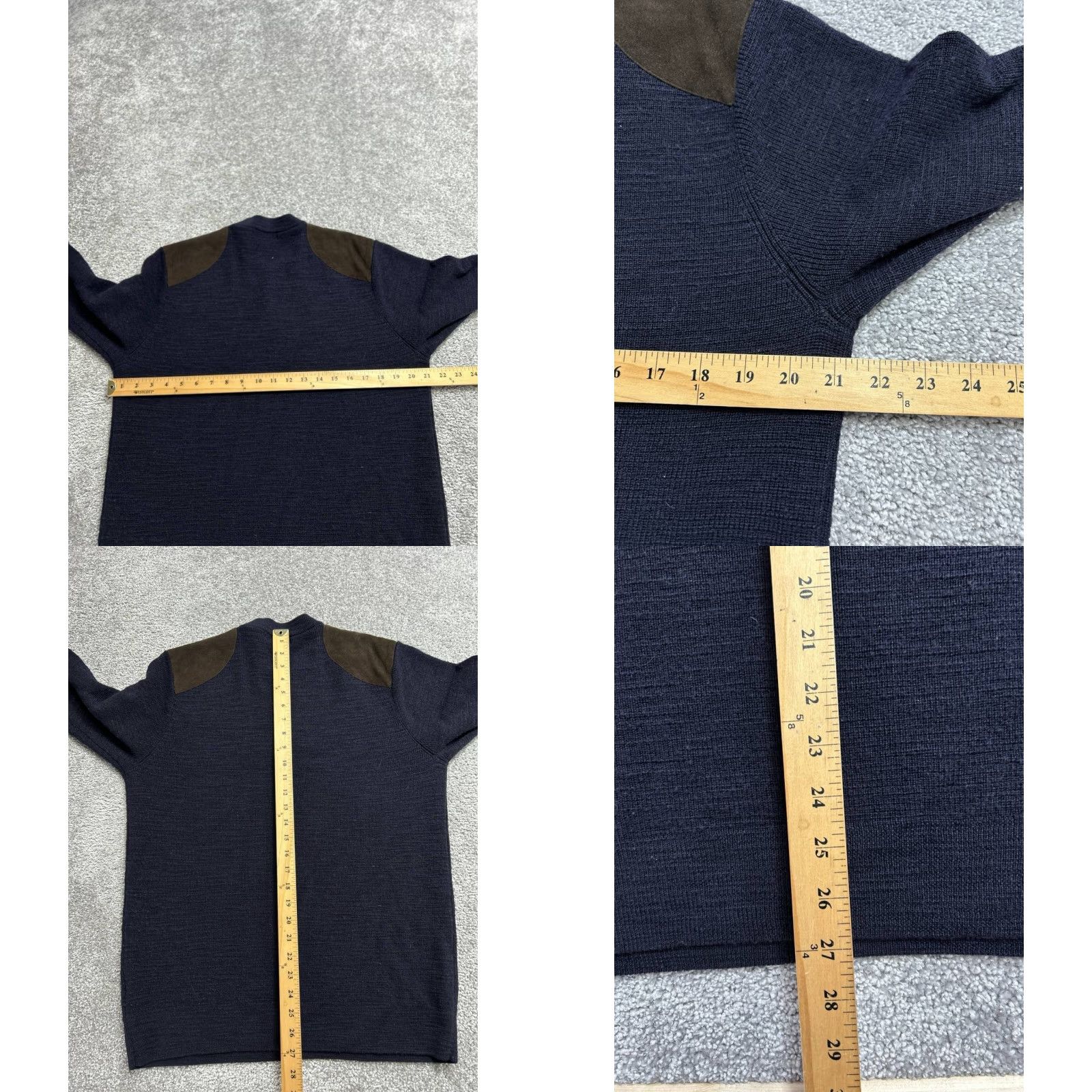 Orvis Orvis Women Sweater Knit Henley Crew Neck Wool Blue M Wool Henley SS Tight-Knit Ribbed Button Casual Holiday Winter Modern Classic Wool Size 32" / US 10 / IT 46 - 8 Thumbnail