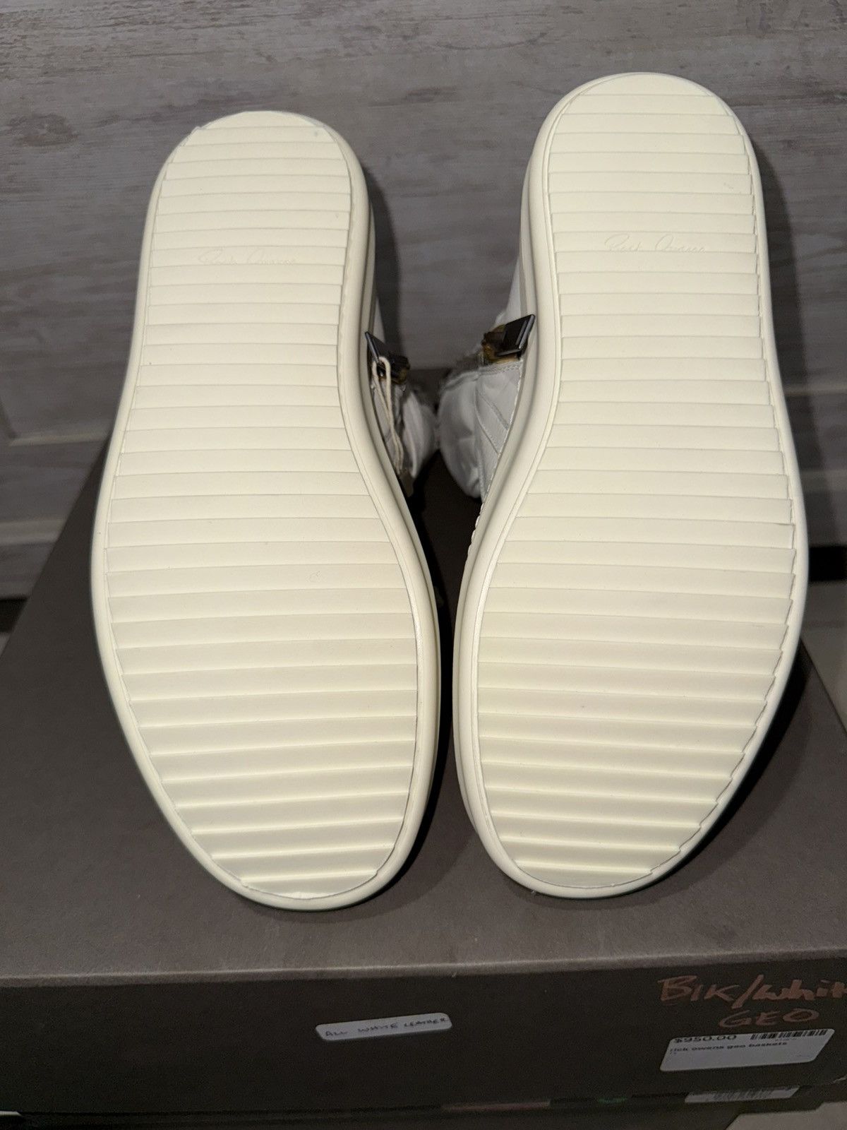 Rick Owens Rick Owen’s geo baskets milk/milk Size US 7 / EU 40 - 7 Thumbnail