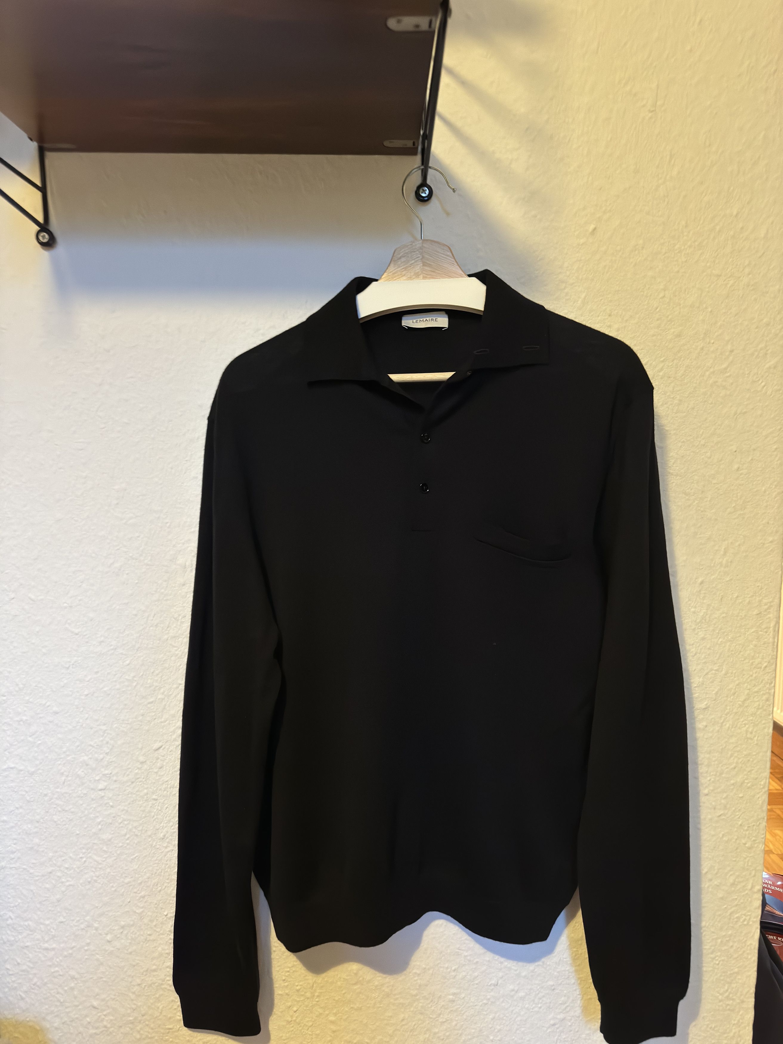 Lemaire LEMAIRE Wool-Blend Long-Sleeved Polo Shirt Size US M / EU 48-50 / 2 - 3 Thumbnail