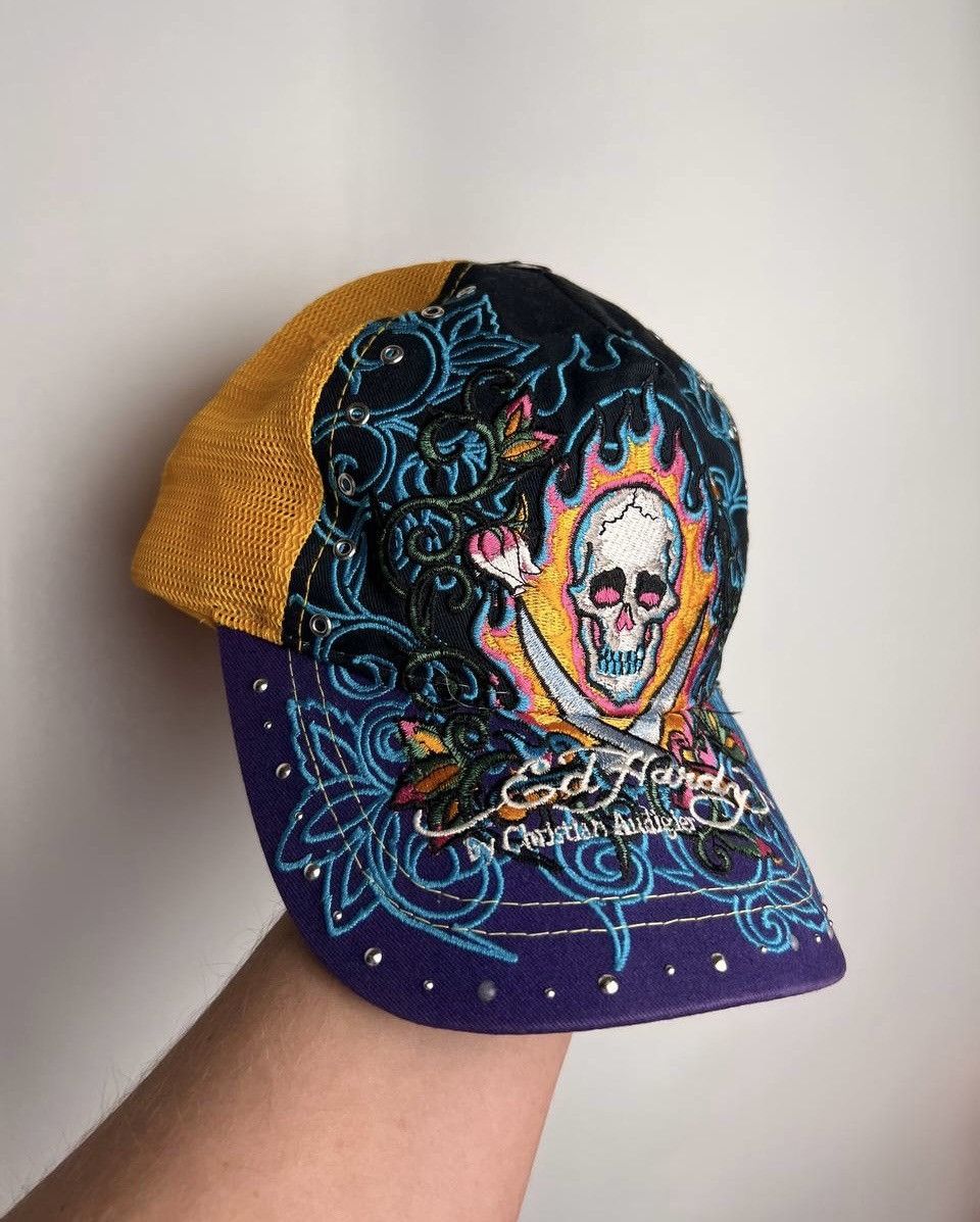 Ed Hardy × Vintage Vintage Ed Hardy Trucker Hat Cap Size ONE SIZE - 1 Thumbnail
