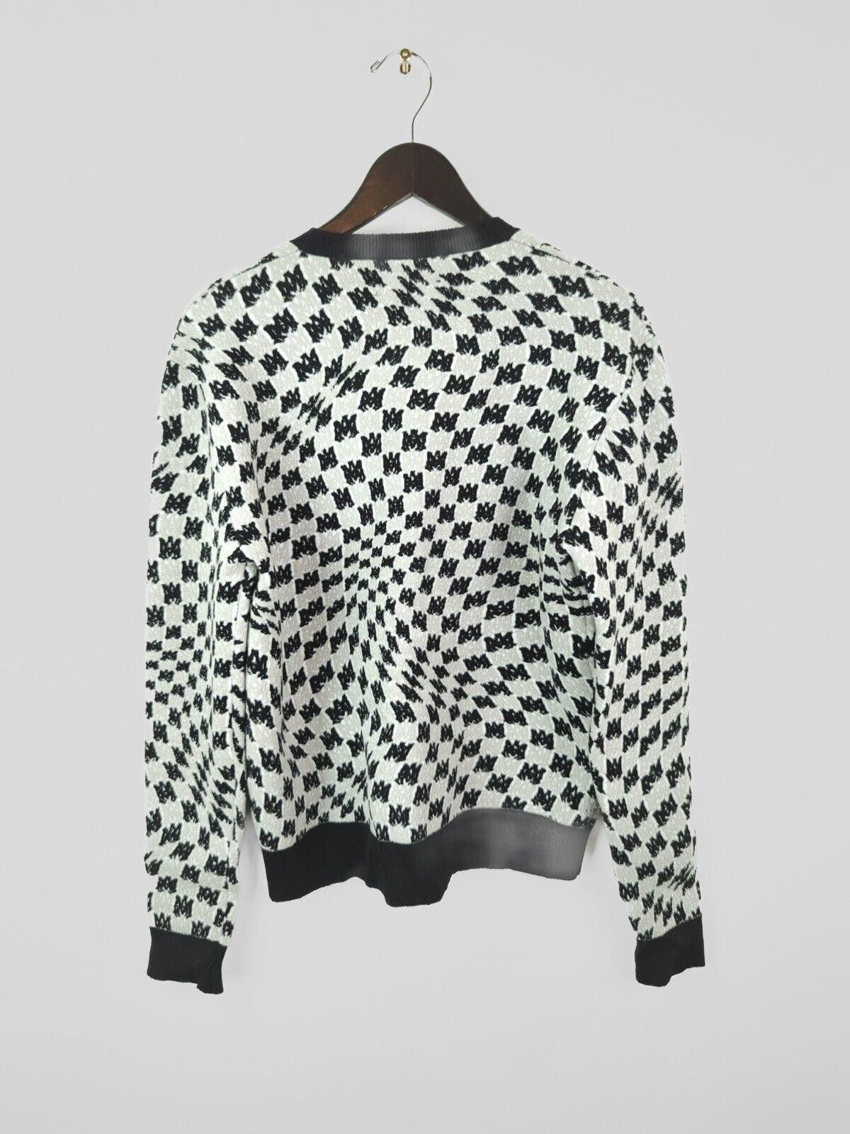 Amiri NWT AW23 AMIRI Men Sz M Monogram Intarsia Knit Sweater Size US M / EU 48-50 / 2 - 8 Thumbnail