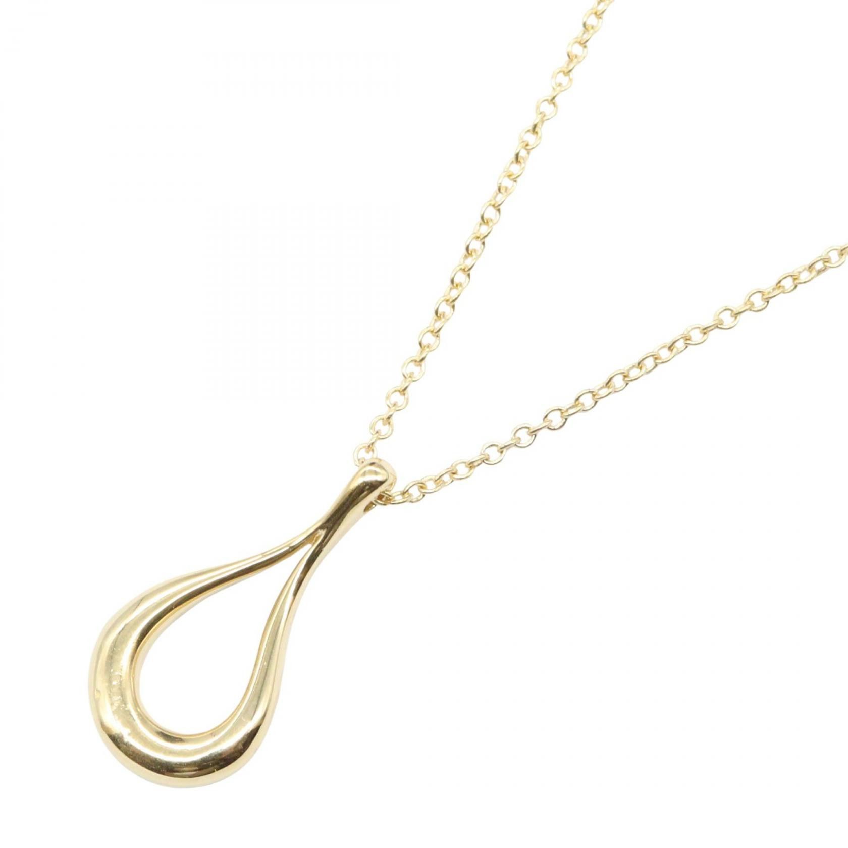 Tiffany & Co. Tiffany & Co. Tiffany & Co. Open Teardrop Au750 Necklace Precious Metal Necklace DUTY FREE for USA Size ONE SIZE - 1 Thumbnail
