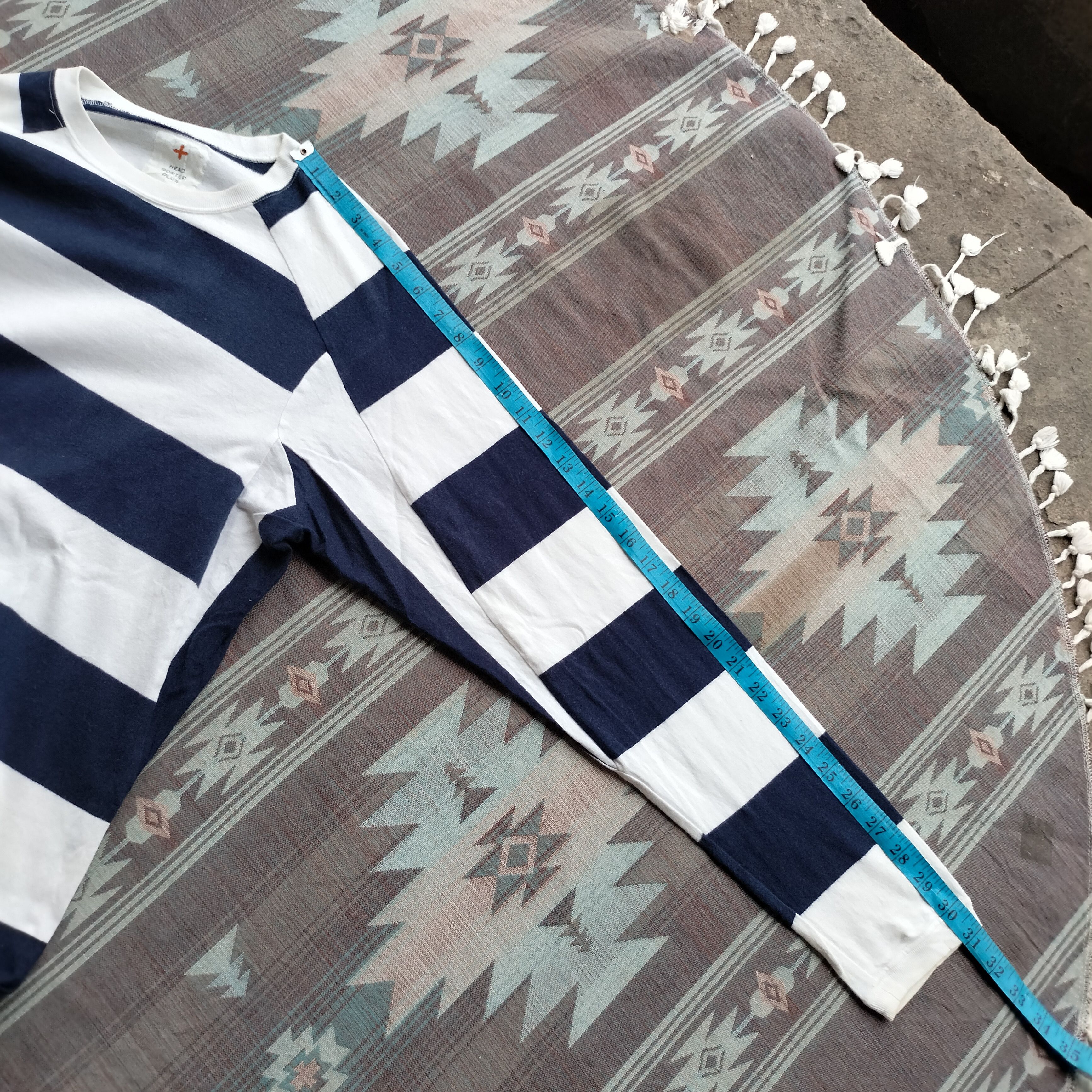 Porter Head Porter plus japan stripe navy white Ls shirt Size US L / EU 52-54 / 3 - 14 Thumbnail