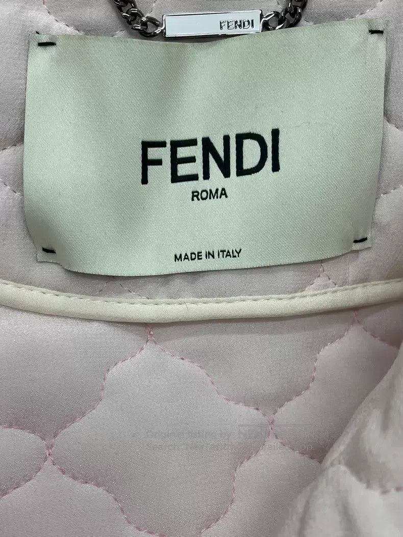 Fendi Fendi Pink Double-Breasted Cotton Jacket Size XXS / US 00 / IT 34 - 4 Thumbnail