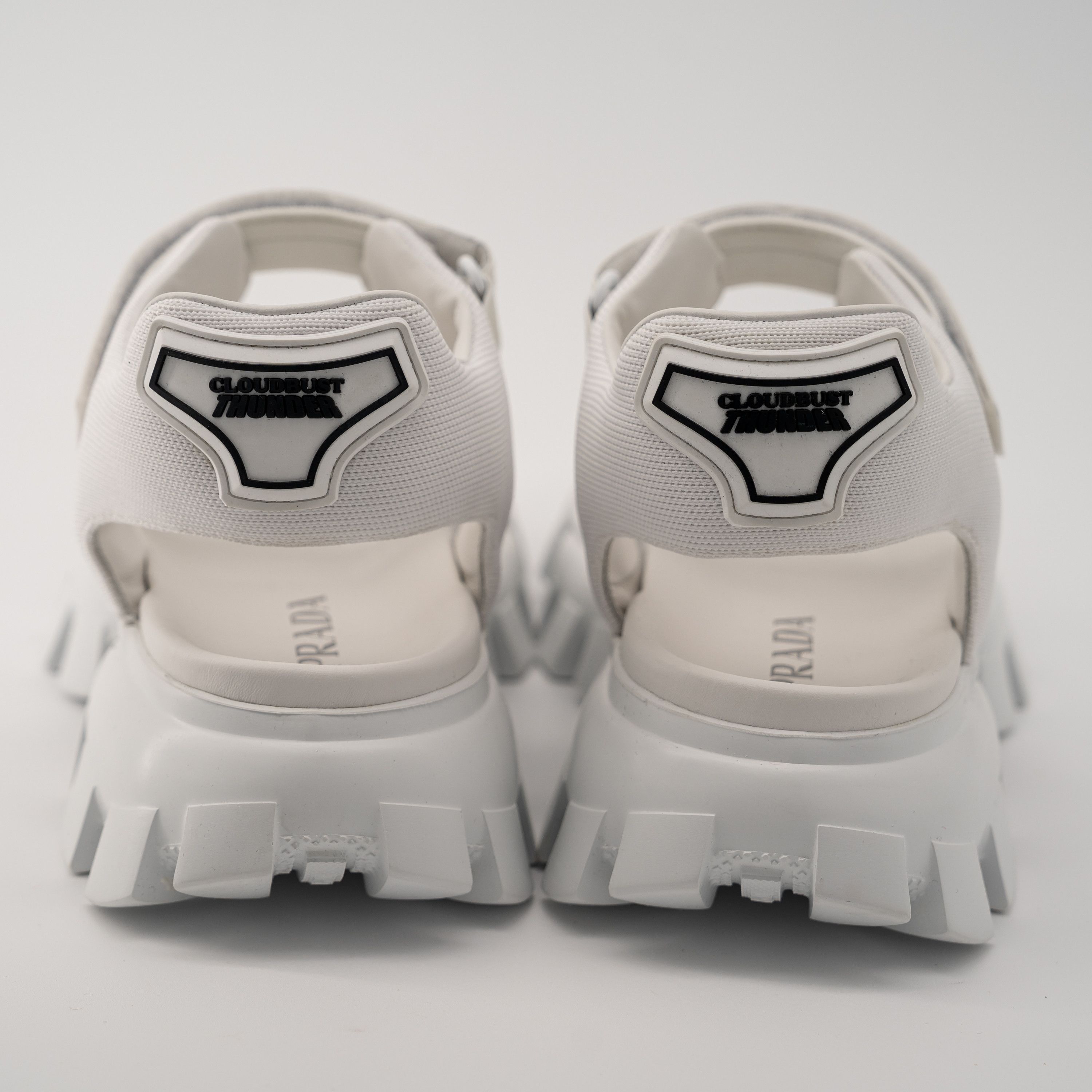 Prada 8 / 9us Prada Cloudbust Thunder Sandal White Re-Nylon Size US 9 / EU 42 - 5 Thumbnail