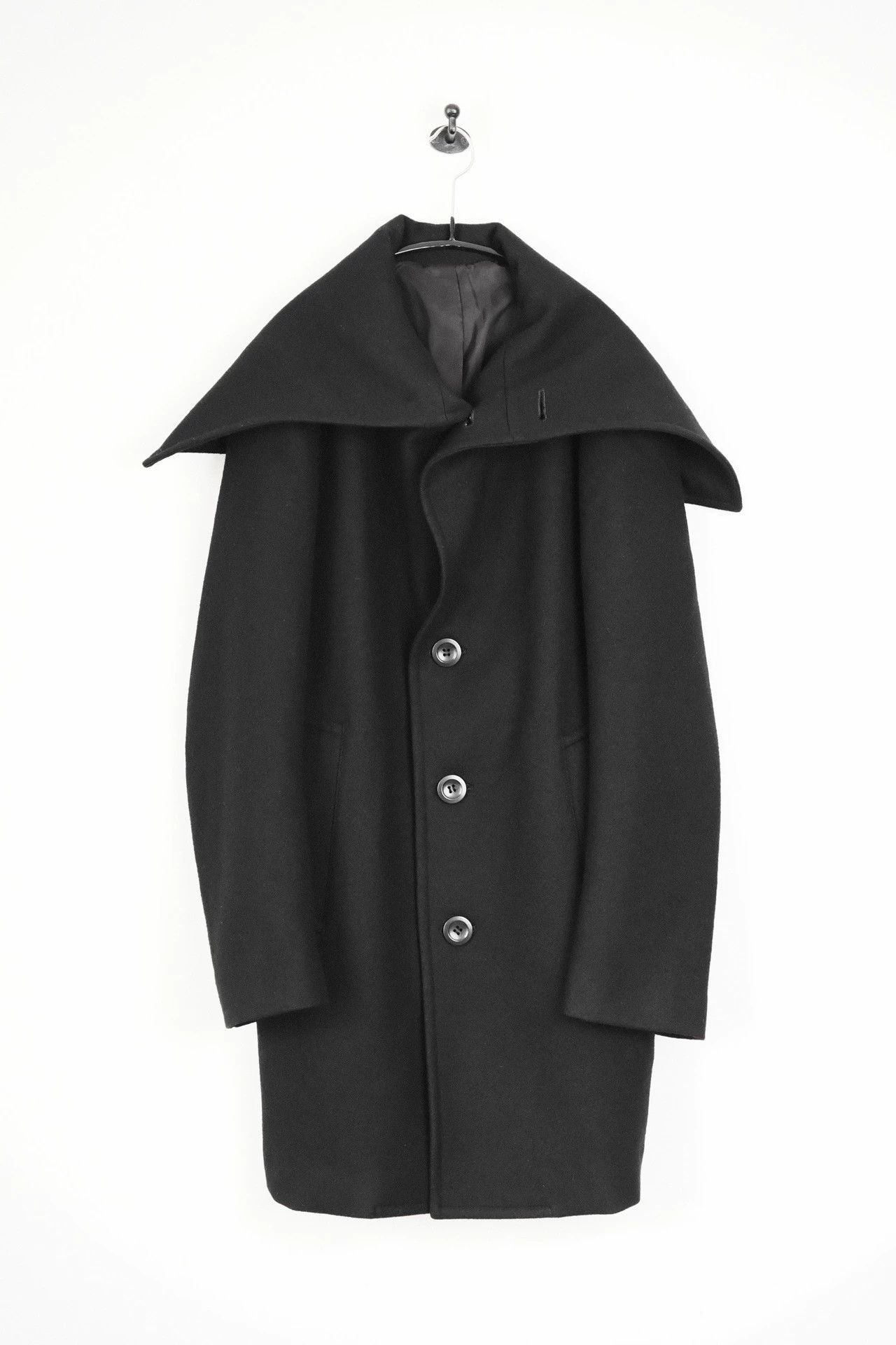 Yohji Yamamoto Yohji Yamamoto 03AW Vintage Witch Shawl-Collar Wmn Coat Size XS / US 0-2 / IT 36-38 - 6 Thumbnail